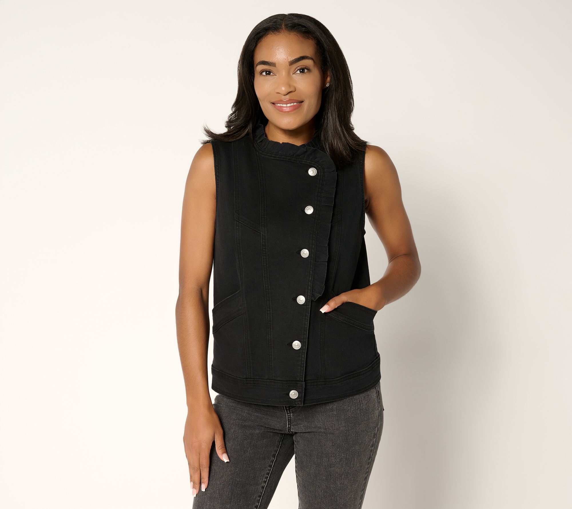 Black - Vest - Fashion - QVC.com