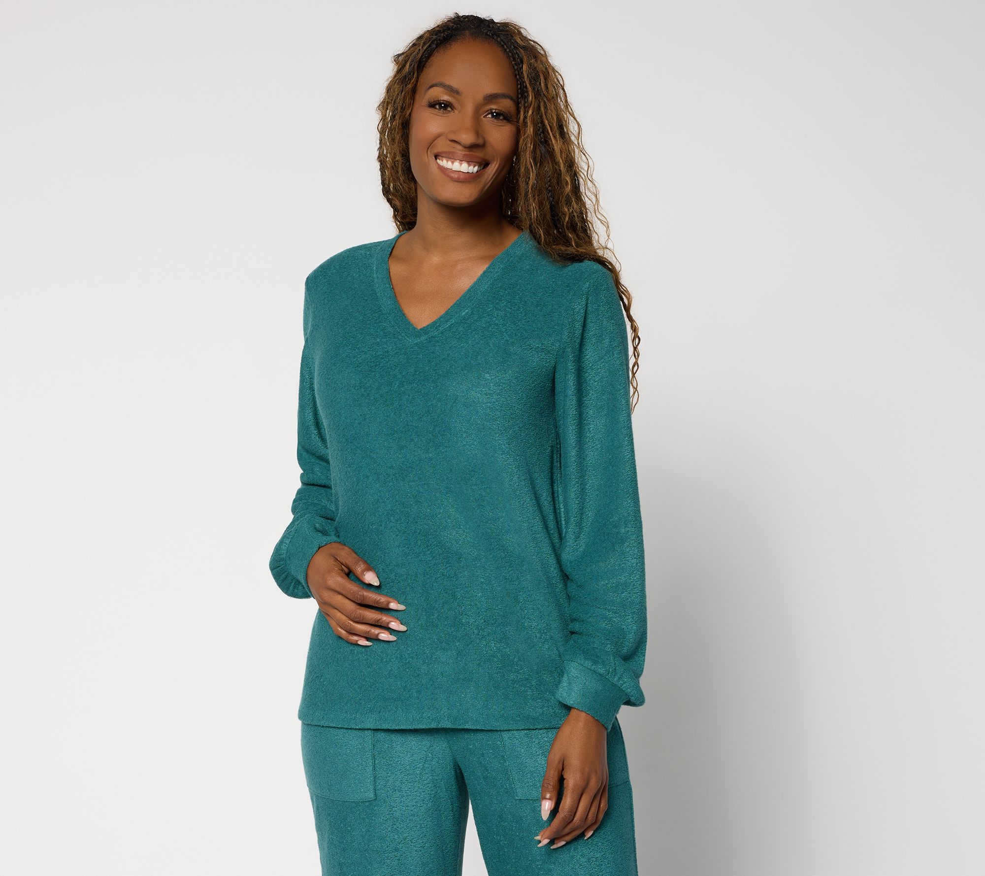 Modern Soul Comfort Soul Knit Fleece Top with Support System