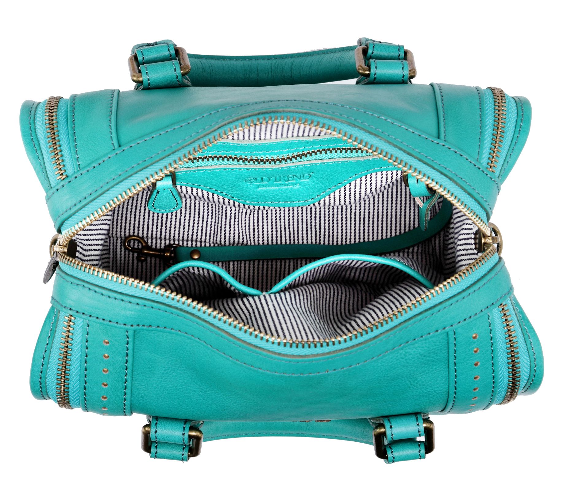 Old Trend Leather Mini Trunk Satchel with Crossbody Strap Old Trend Leather Mini Trunk Satchel with Crossbody Strap