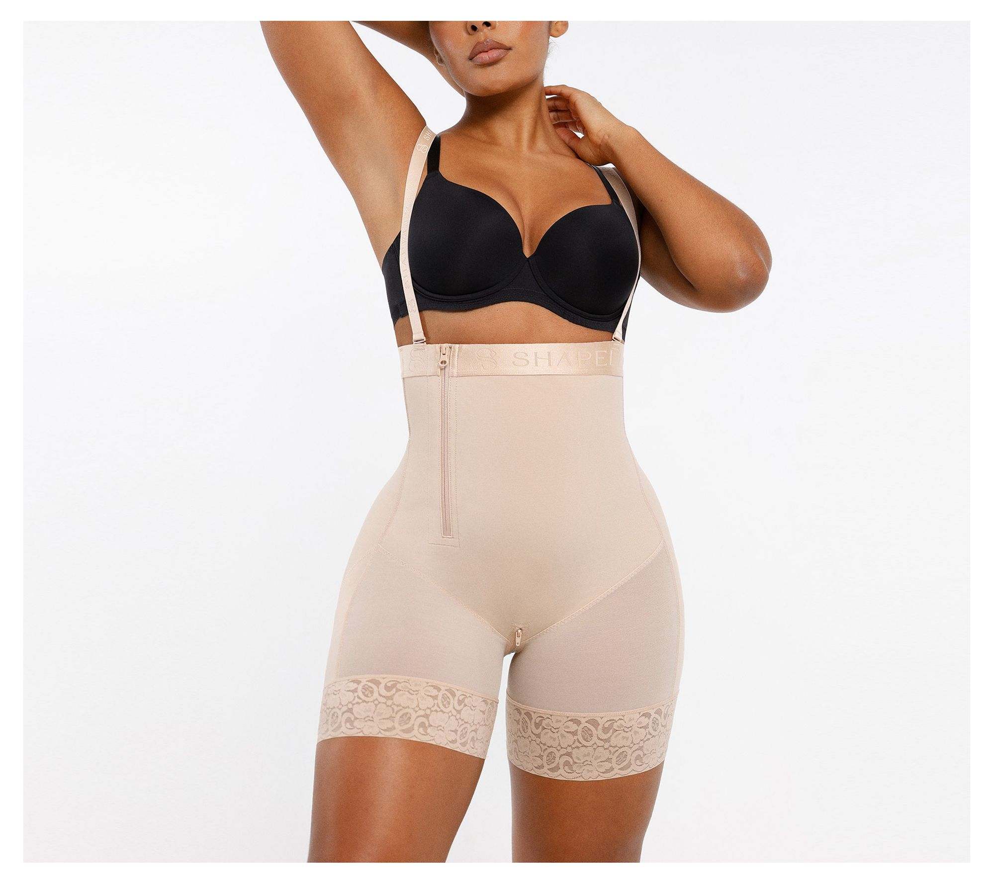 Shapellx AirSlim Postpartum Side Zipper SupportShorts