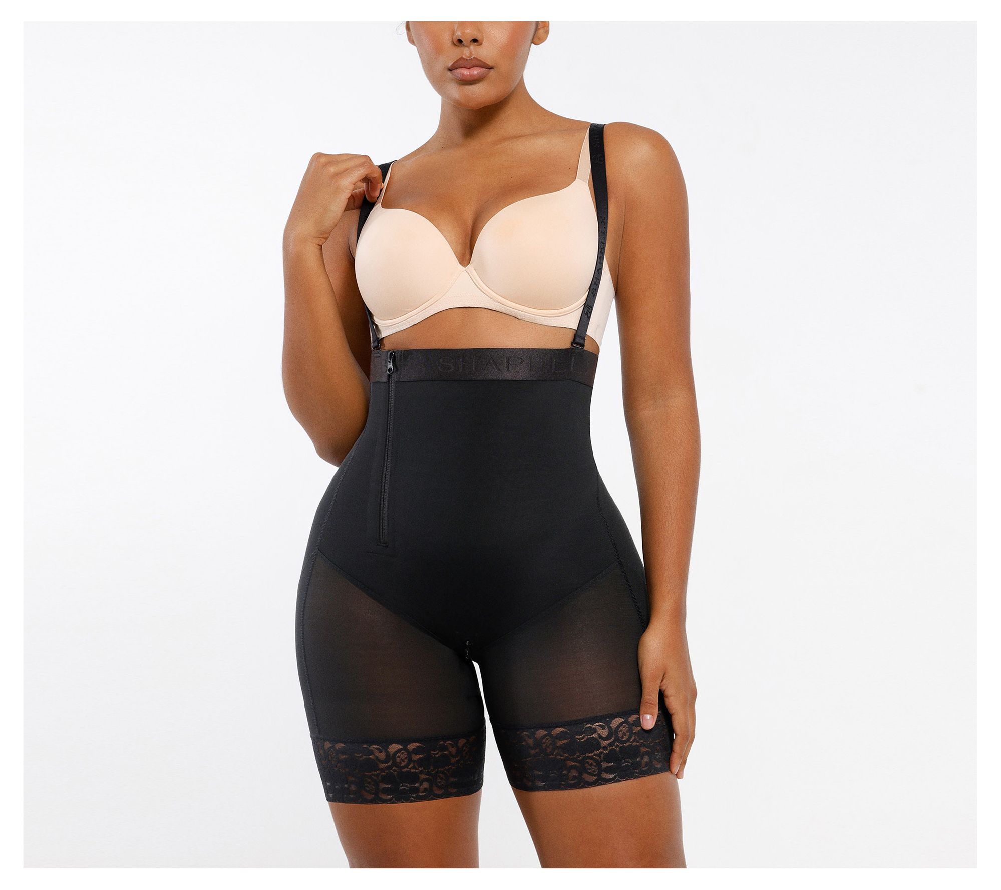 Shapellx AirSlim Postpartum Side Zipper SupportShorts