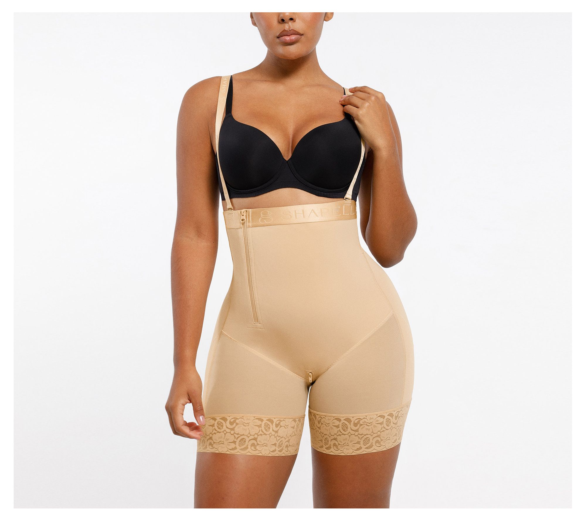 Shapellx AirSlim Postpartum Side Zipper SupportShorts