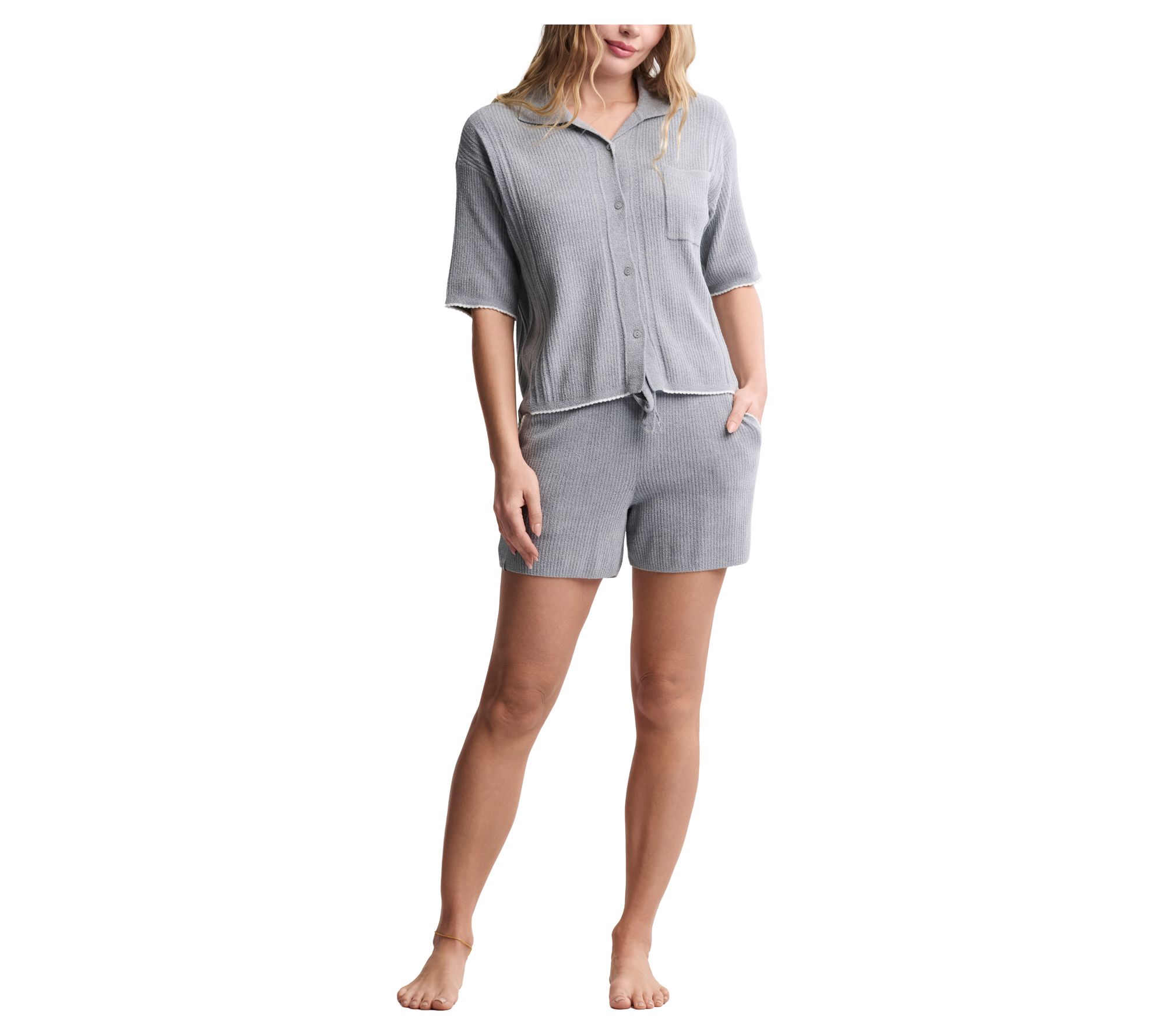 Barefoot Dreams CozyChic Ultra Lite Short Sleev e & Short Set