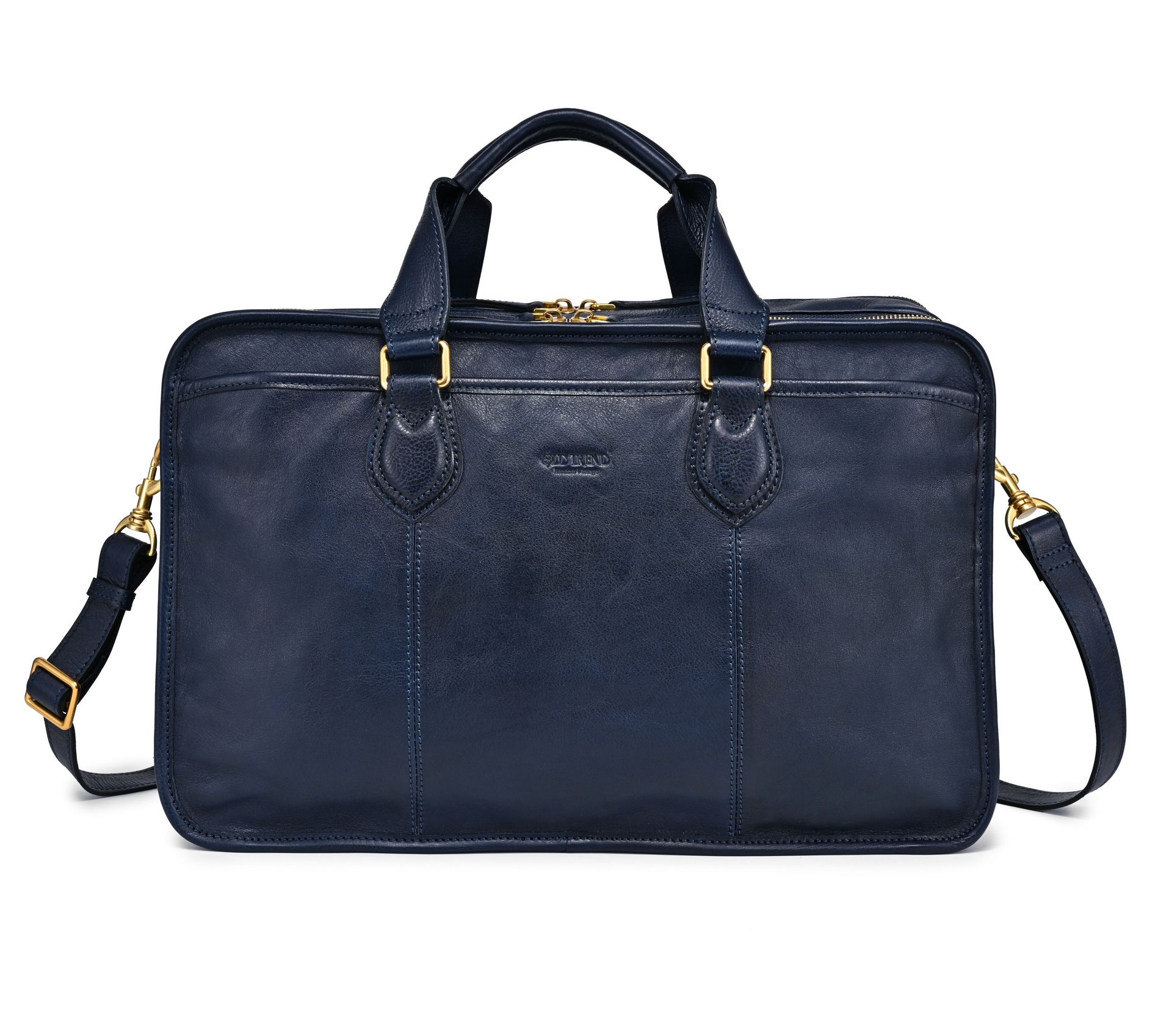 Old Trend Speedwell Leather Briefcase with Shoulder Strap