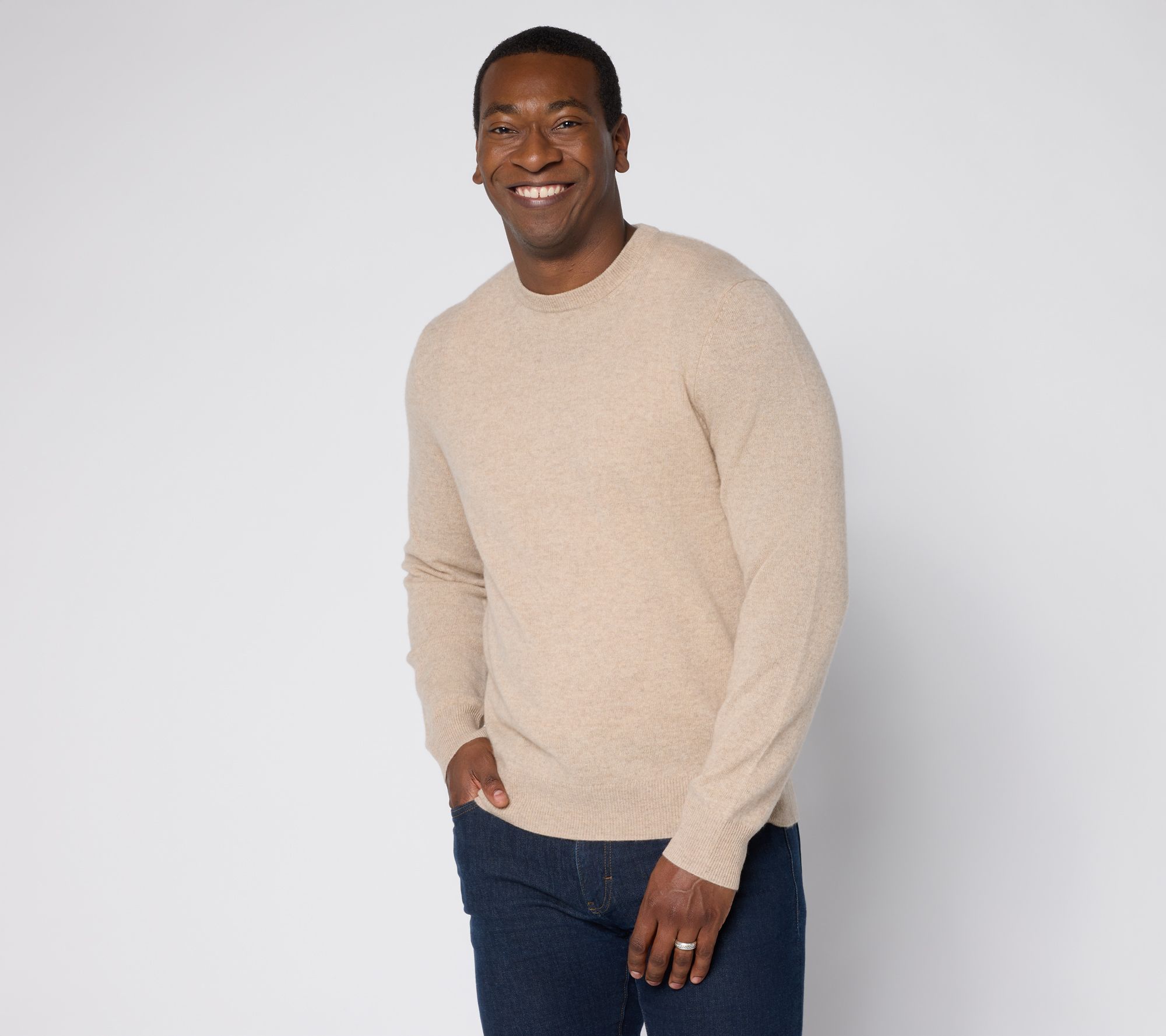 Naadam The Soft Collection 100% Cashmere Men's Crew Neck Sweater