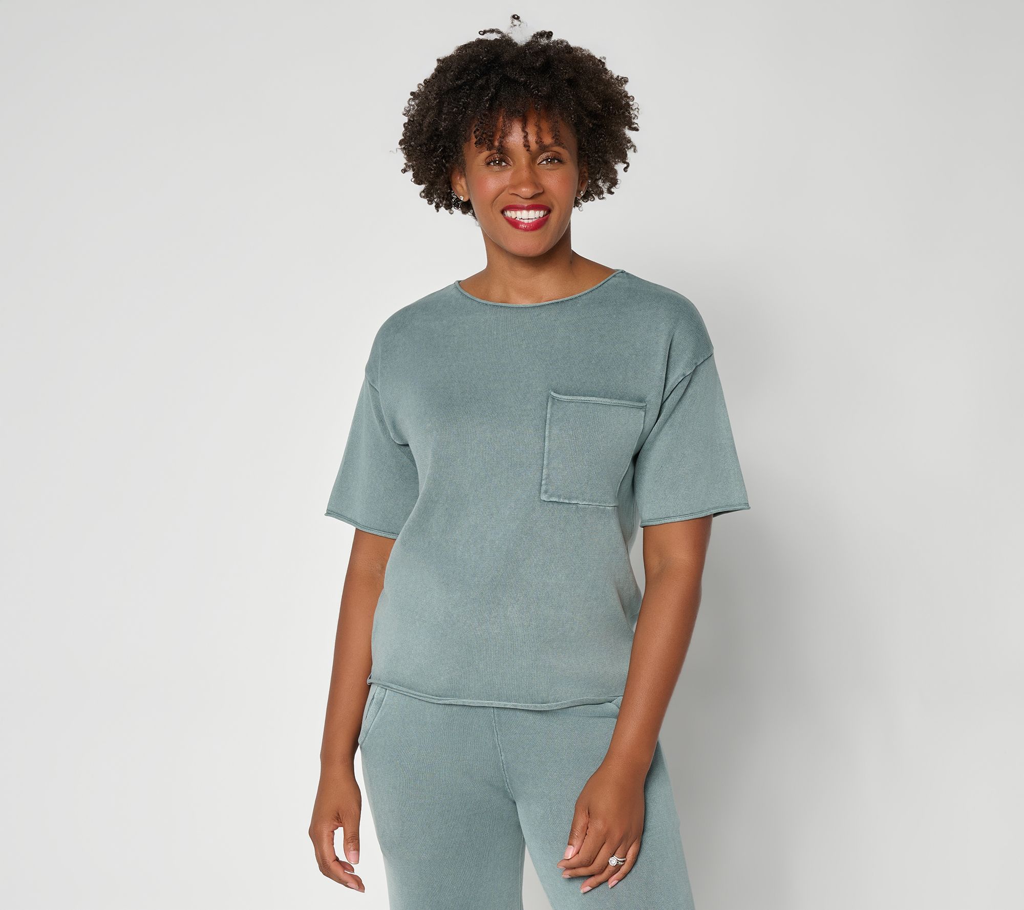 Barefoot Dreams 100% Cotton Sunbleached Pocket Tee