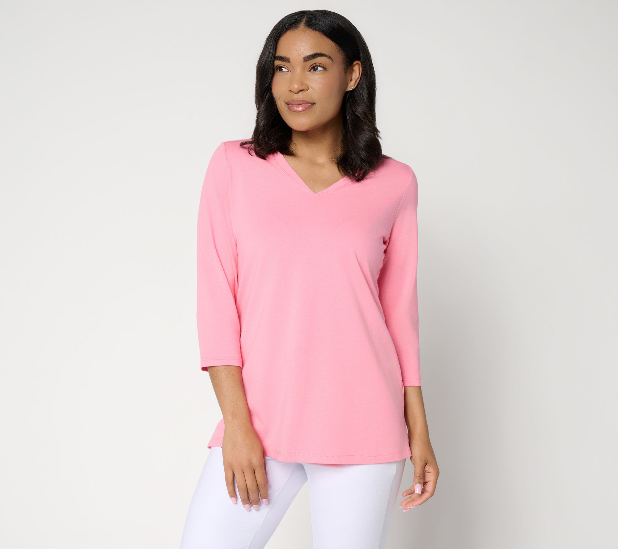 Belle by Kim Gravel Primabelle Knit Victory V-Neck Top