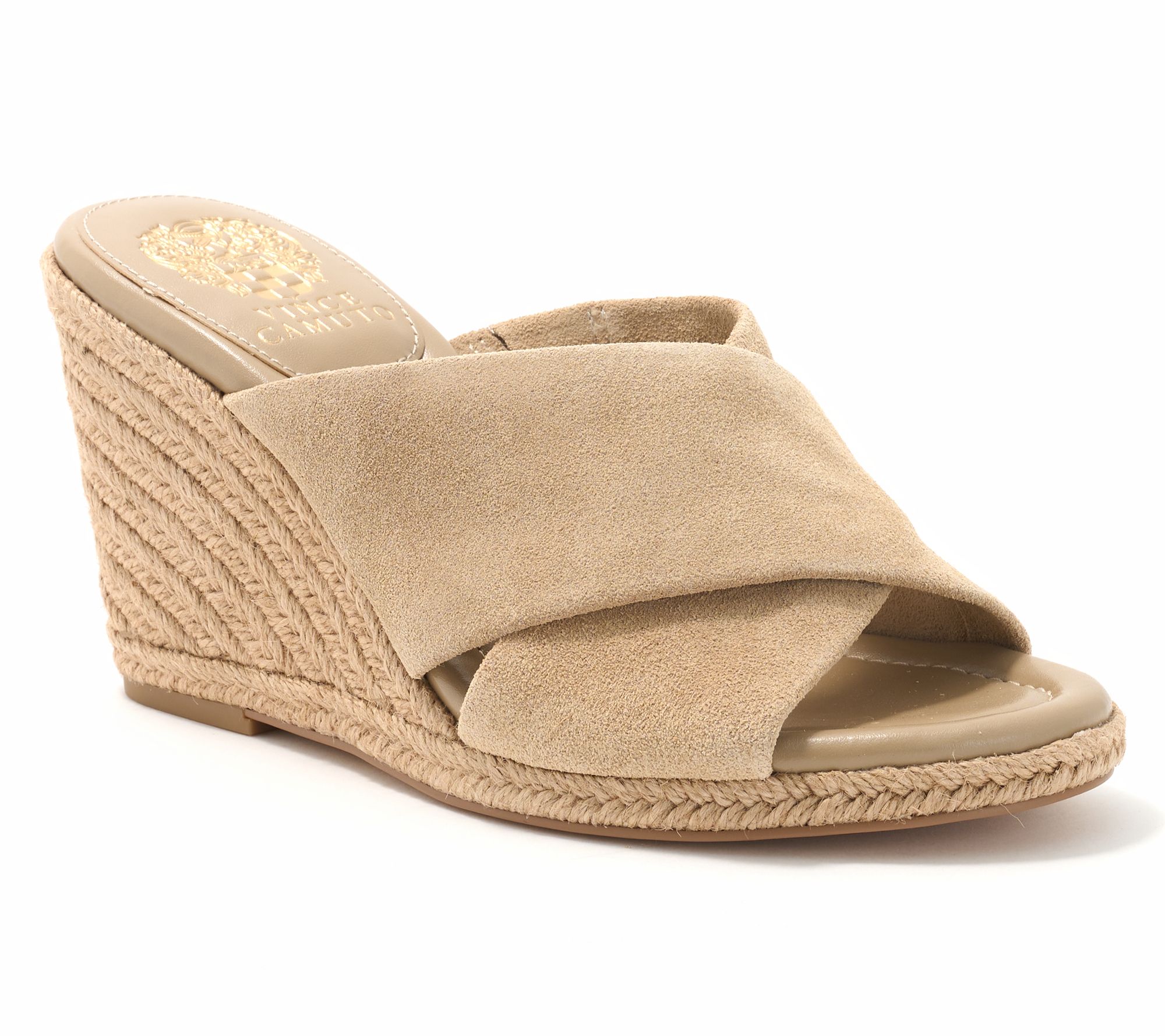 Vince Camuto Leather Espadrille Wedges - Fisella