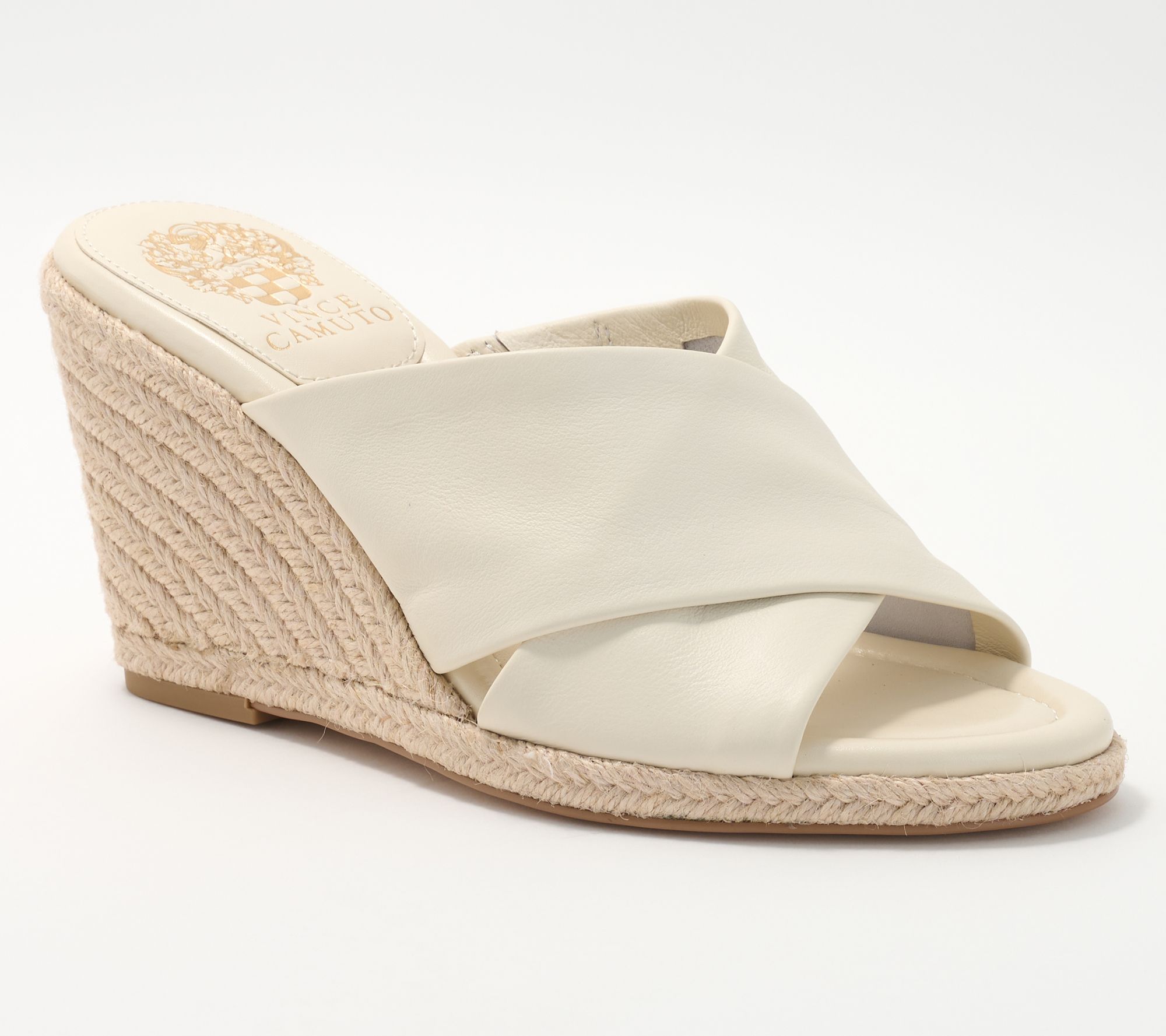 Vince Camuto Leather Espadrille Wedges - Fisella