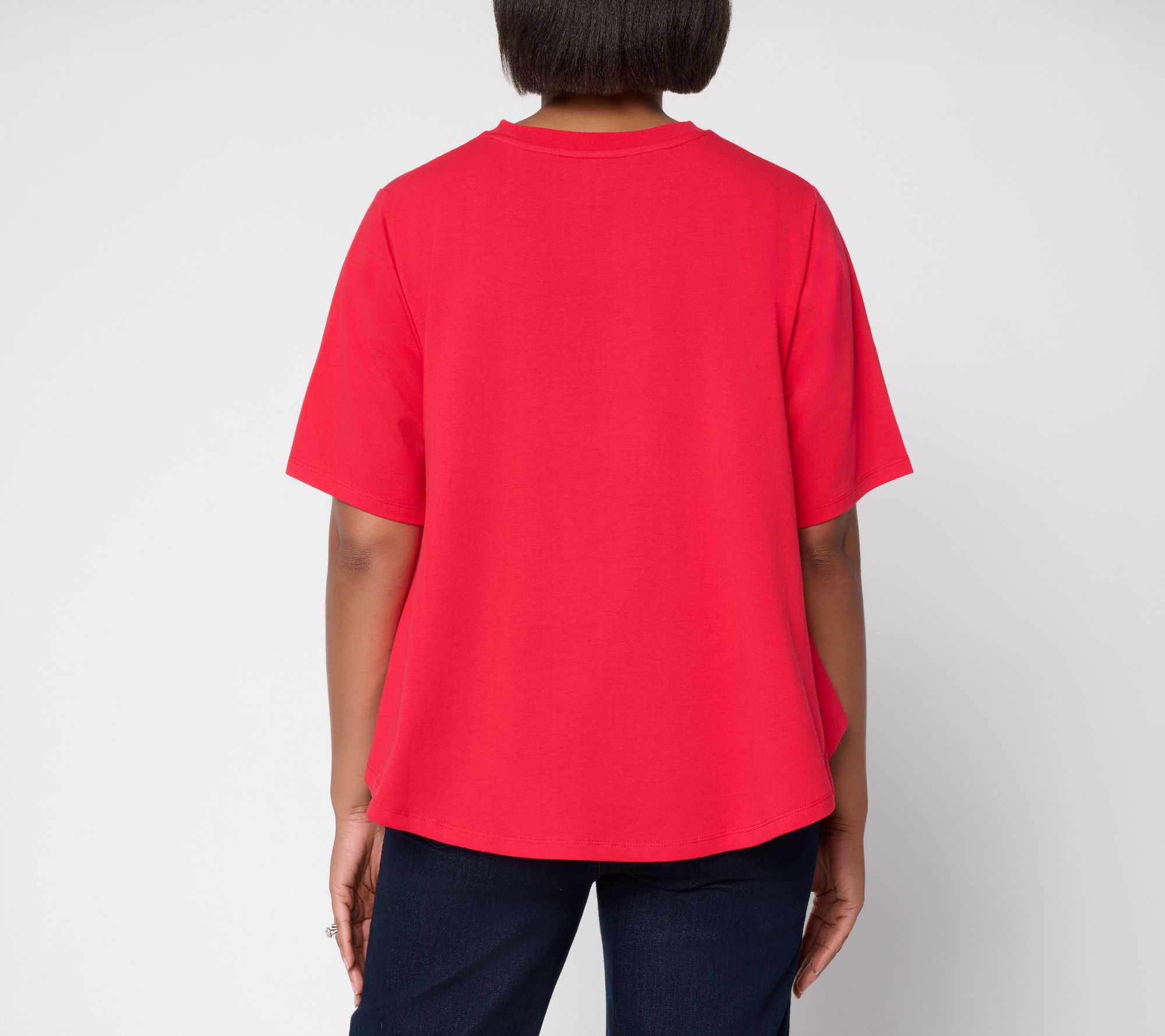 RM Studio x Rebecca Minkoff Cotton Rich Short Sleeve Trapeze Tee