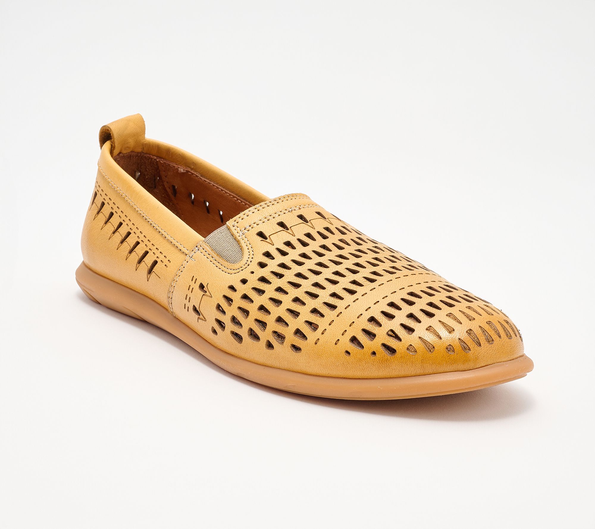 Miz Mooz Perforated Leather Slip-Ons - Barrie