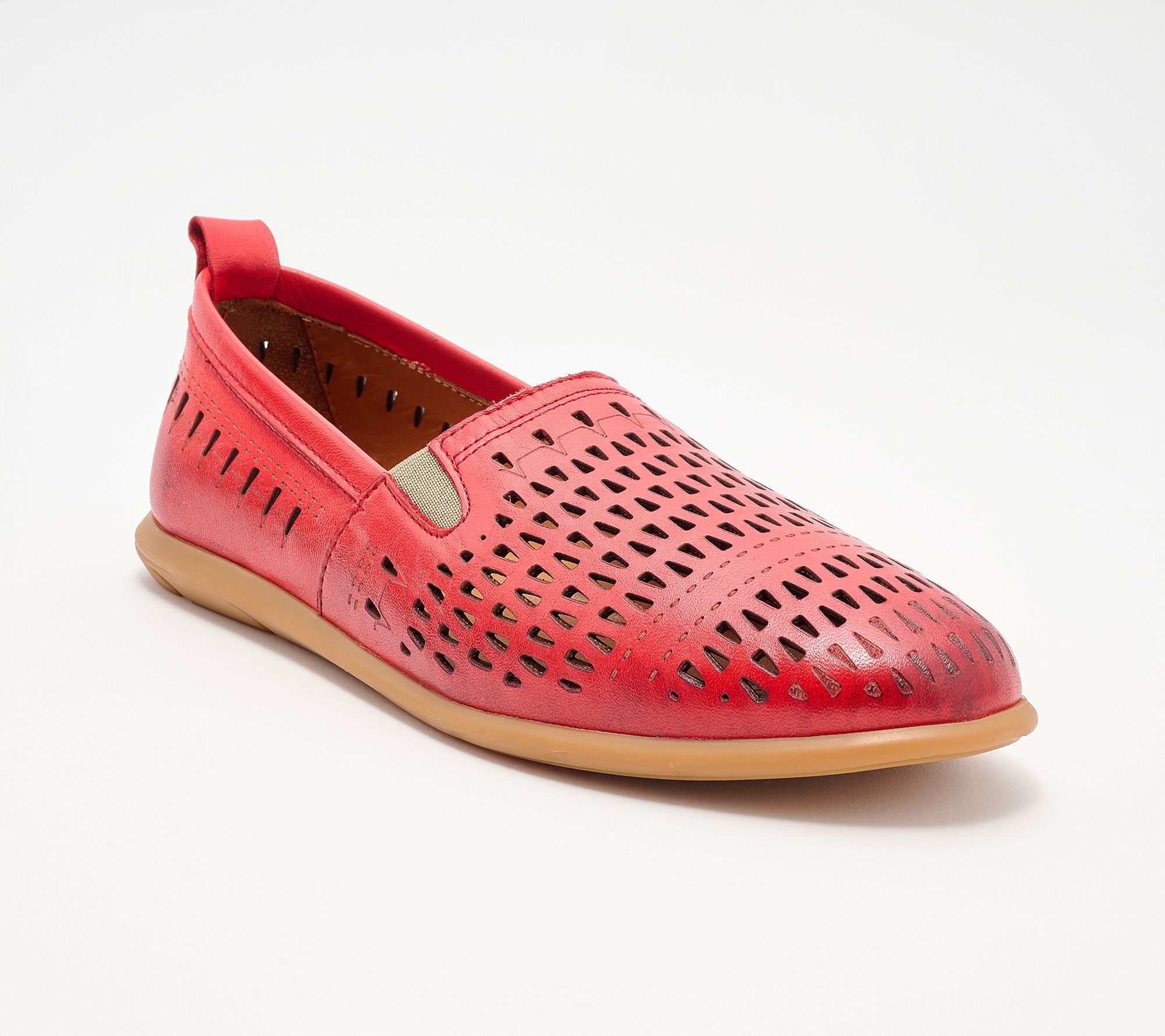 Miz Mooz Perforated Leather Slip-Ons - Barrie