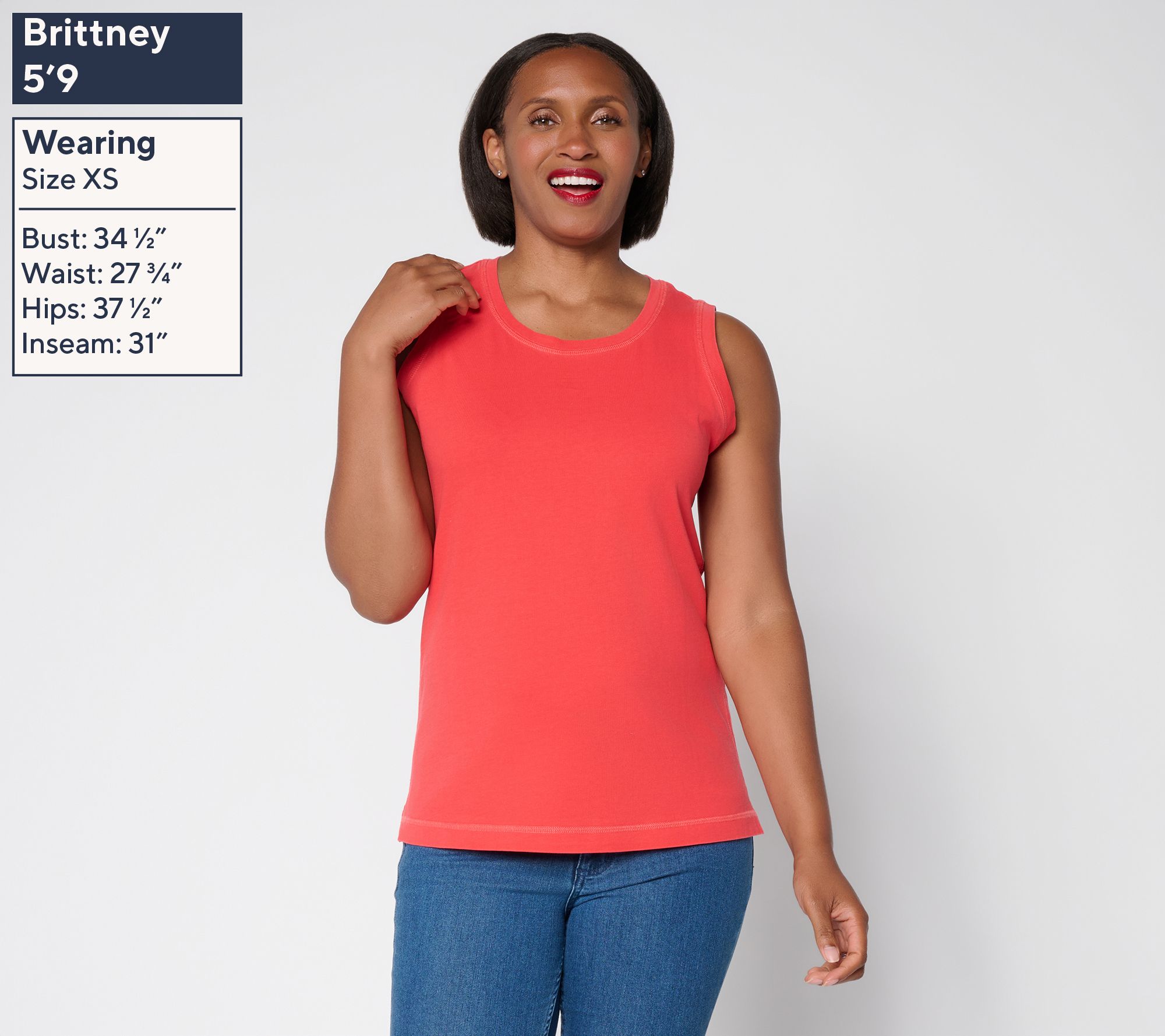 AnyBody Washed Cotton Jersey Tank Top - QVC.com