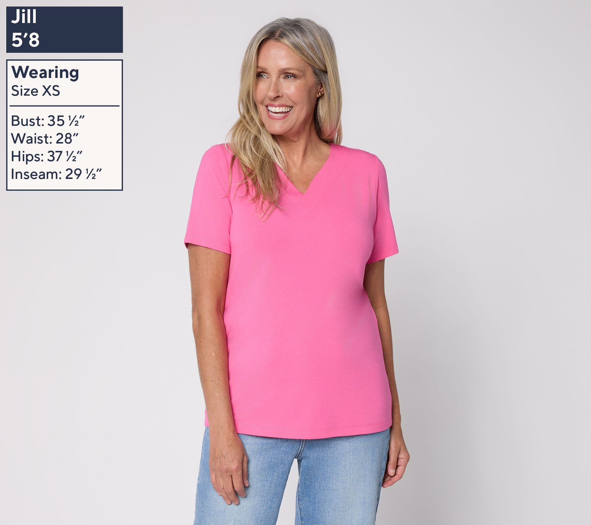 Denim & Co. Essentials So Soft Jersey Top with Sweetheart Neck