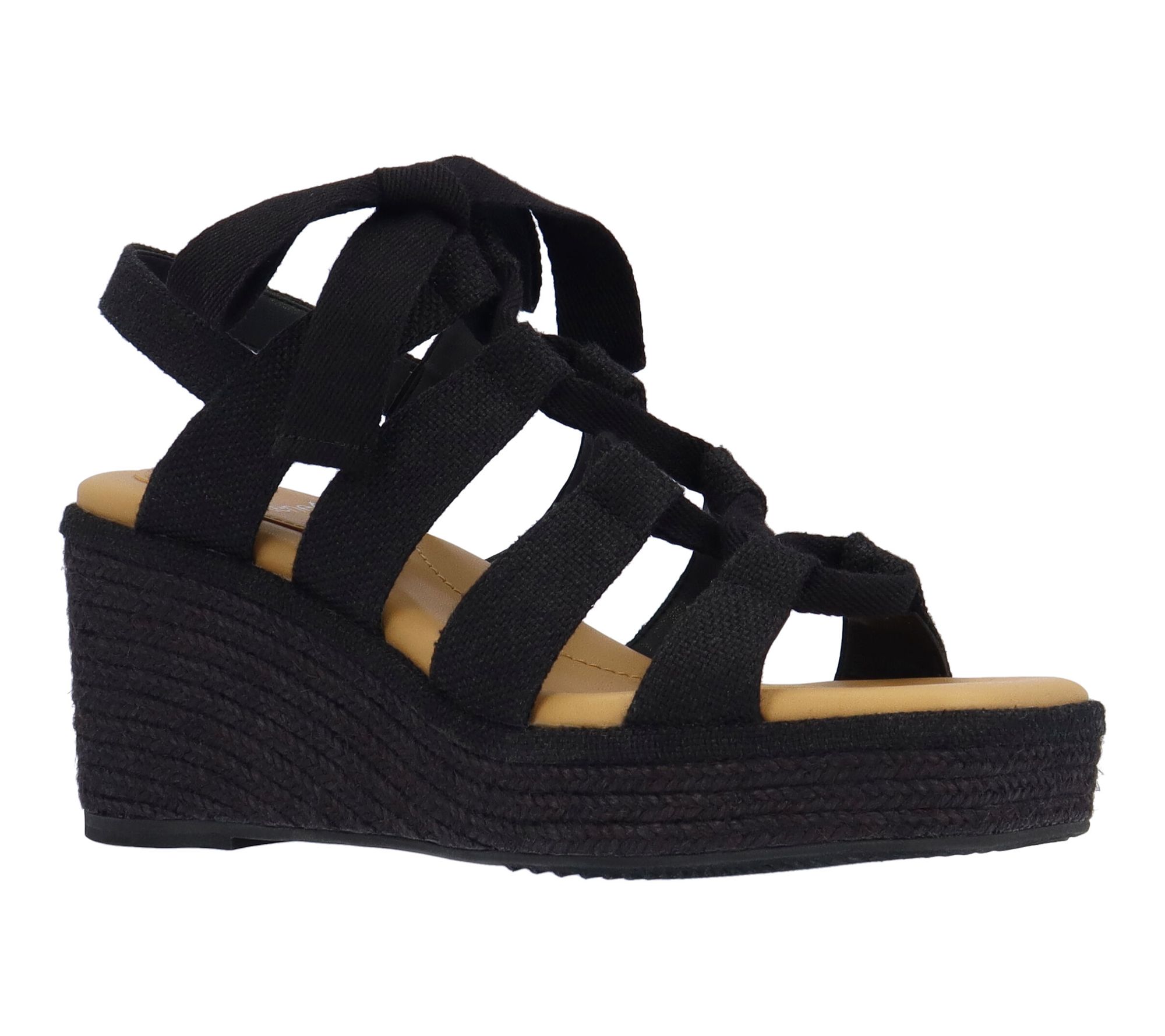 J. Renee' Wedge Sandal - Garlynn Fabric