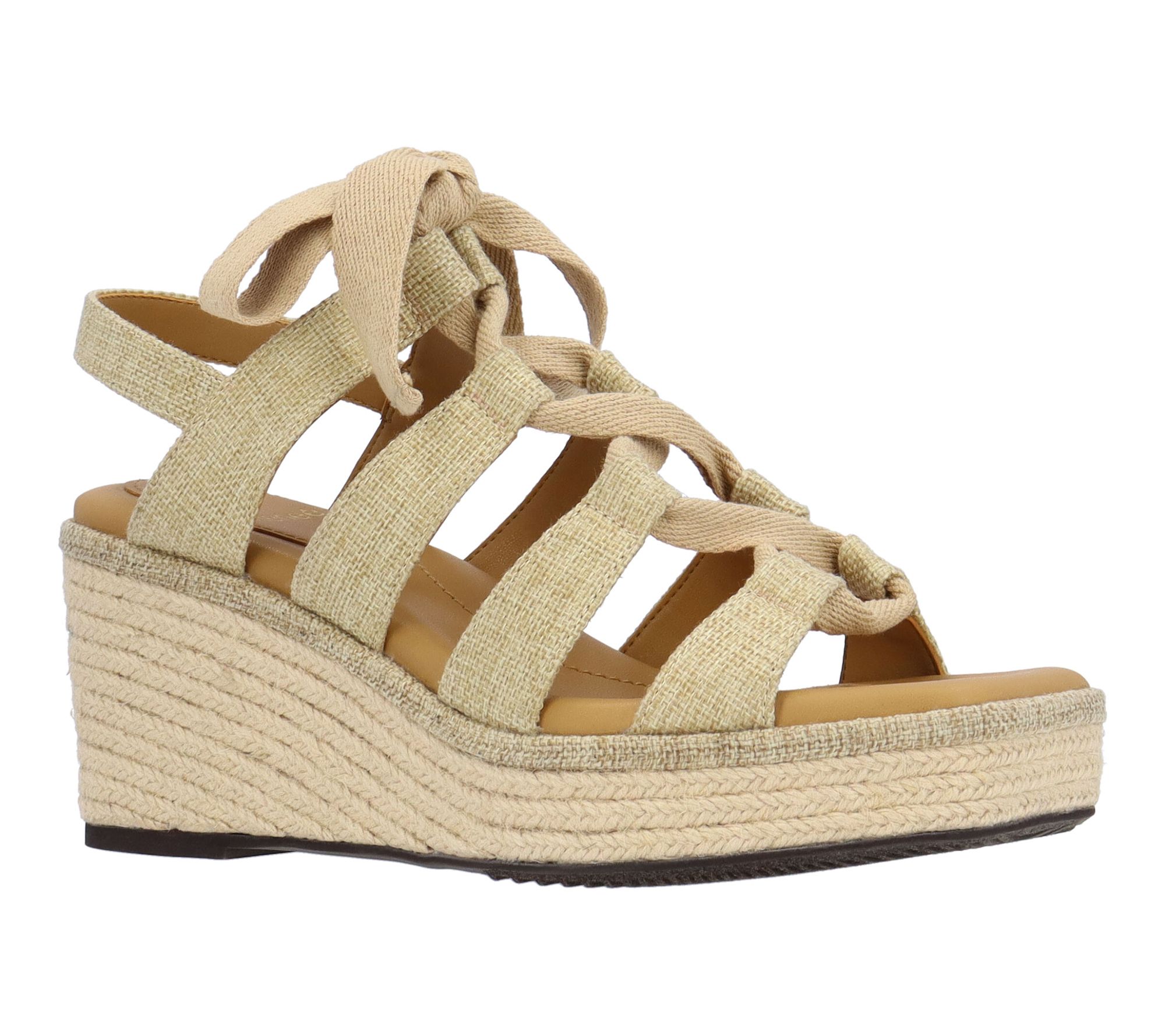 J. Renee' Wedge Sandal - Garlynn Fabric