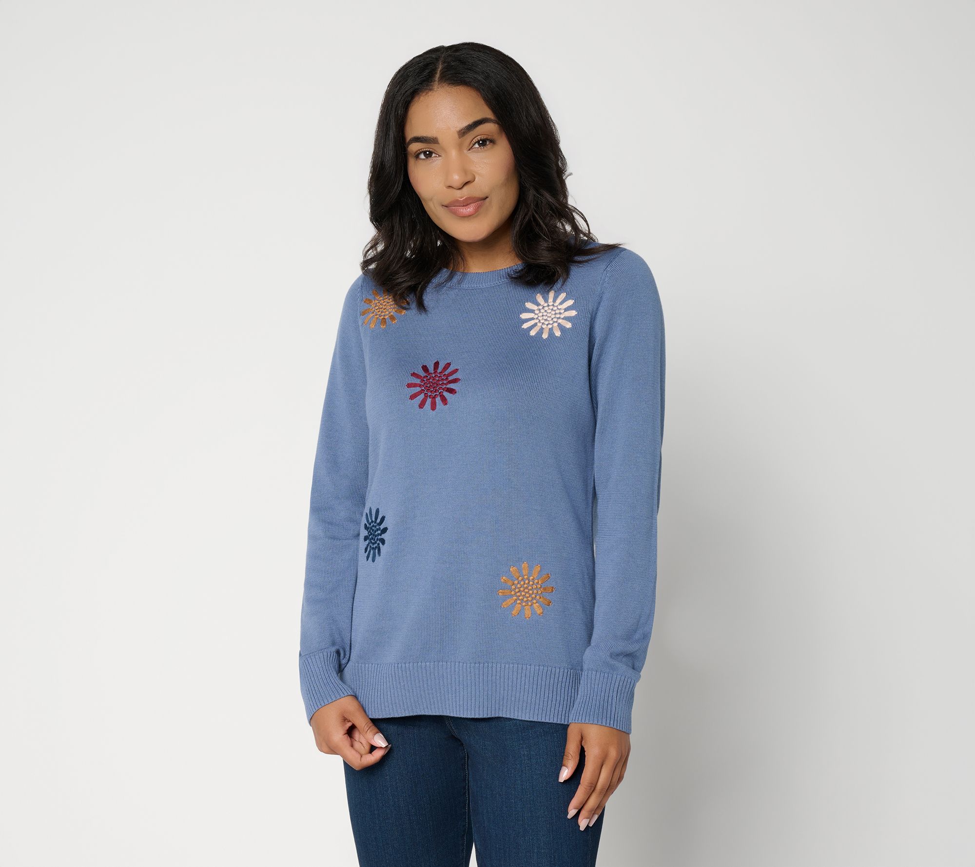 Belle Boho by Kim Gravel Rustic Floral Sweater