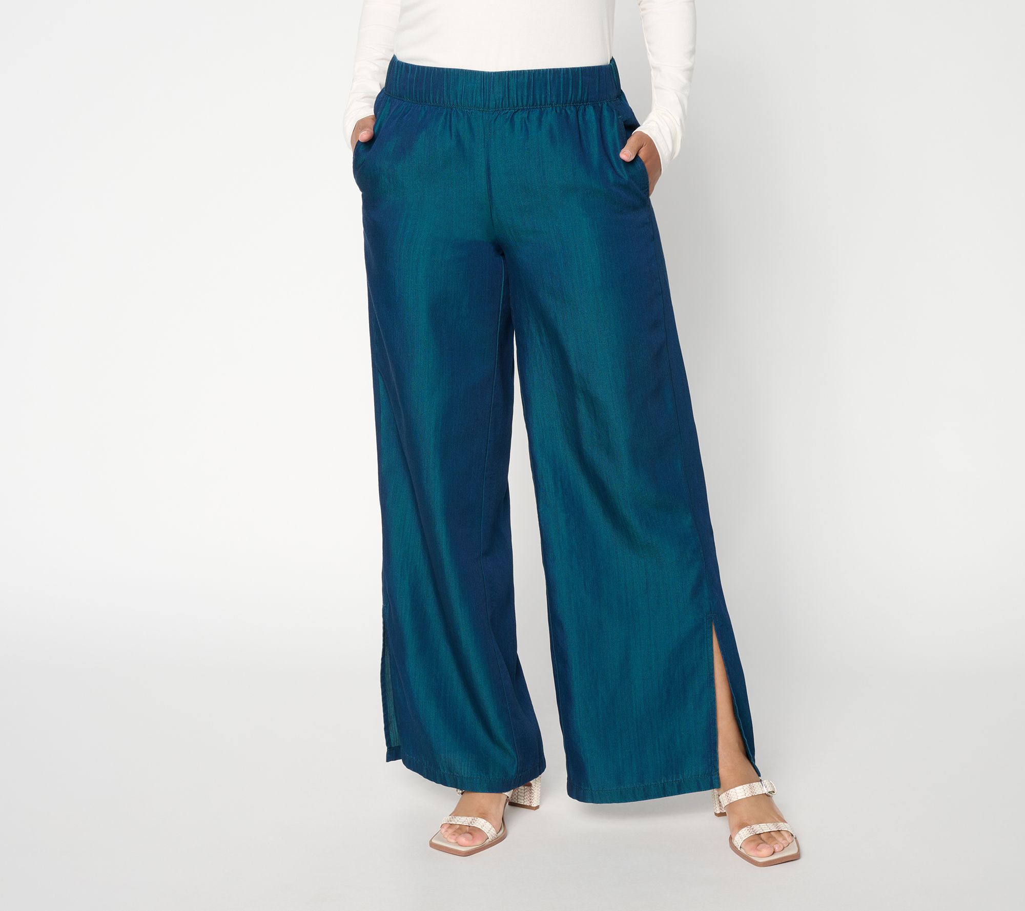 Mally Roncal Regular Chambray Kaleidoscope Pull On Trouser