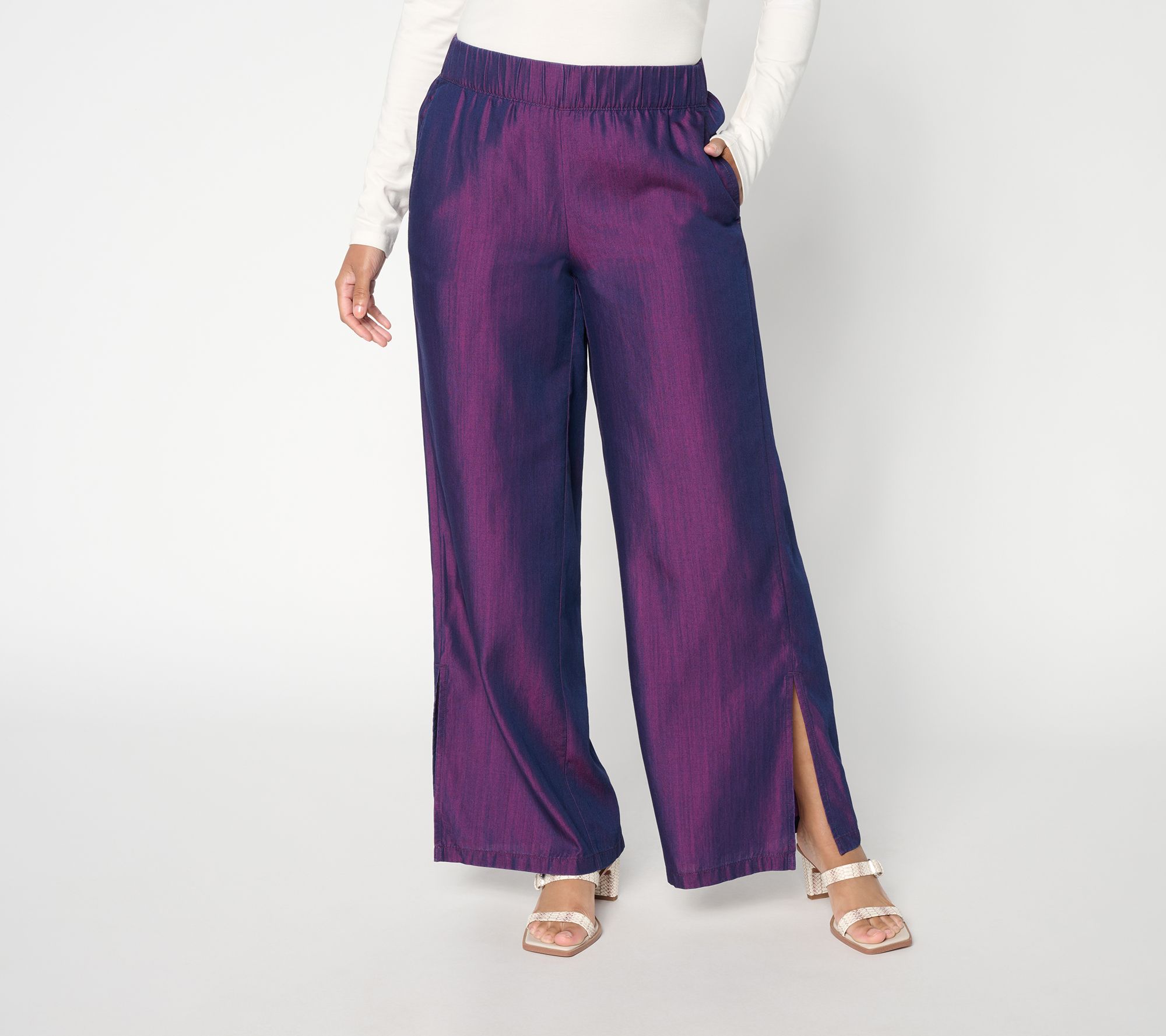 Mally Roncal Regular Chambray Kaleidoscope Pull On Trouser