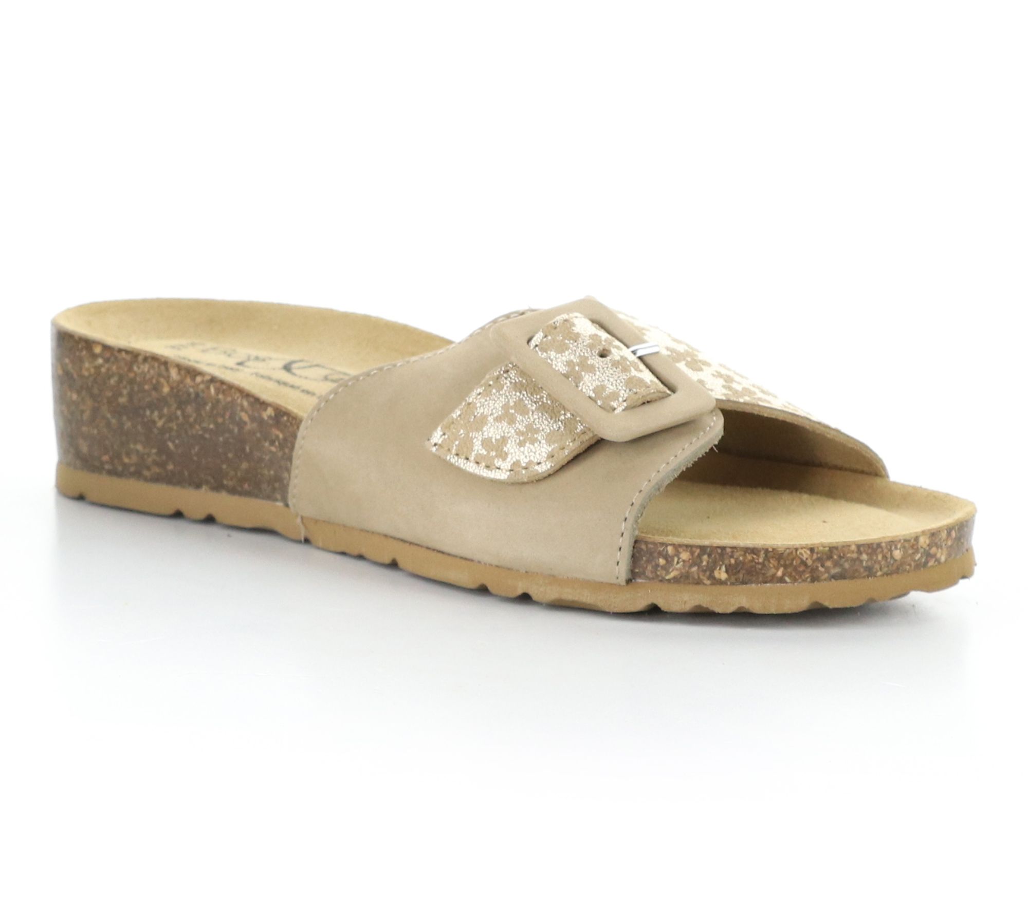 Bos. & Co. Cartier/Nubuck Slide Sandals  - Lyra