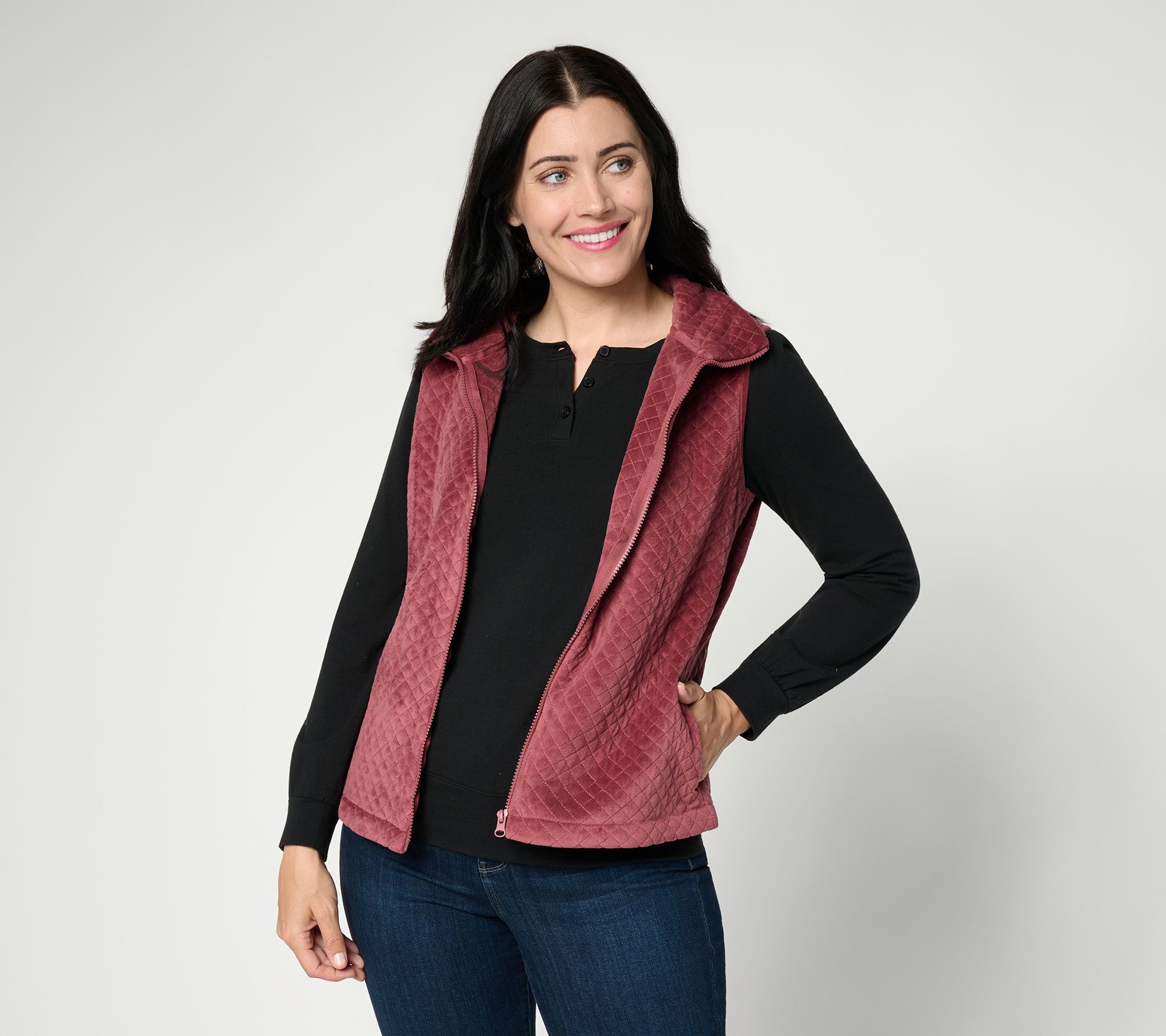  Berkshire Homewear Baby Fleece Quilted Zip Front Vest