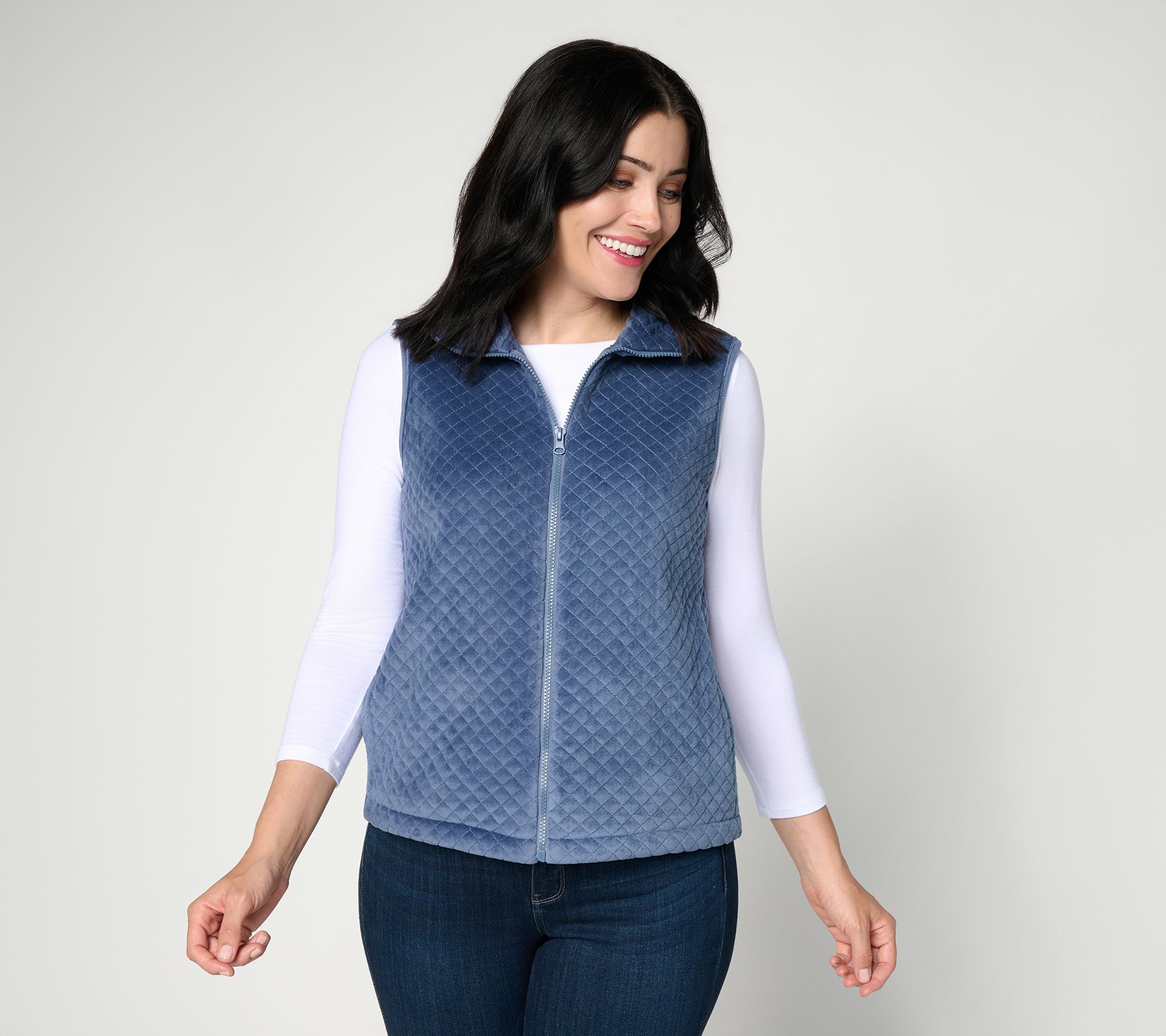 Berkshire Homewear Baby Fleece Quilted Zip Front Vest
