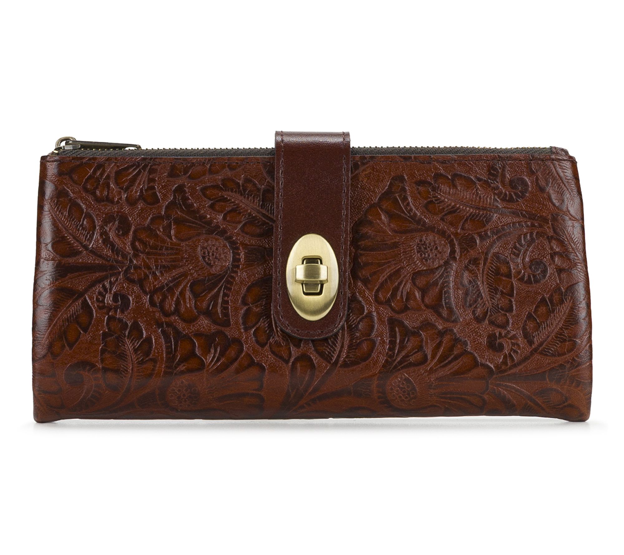 Patricia Nash Annesley Wristlet - Brazilian Supple Tooled