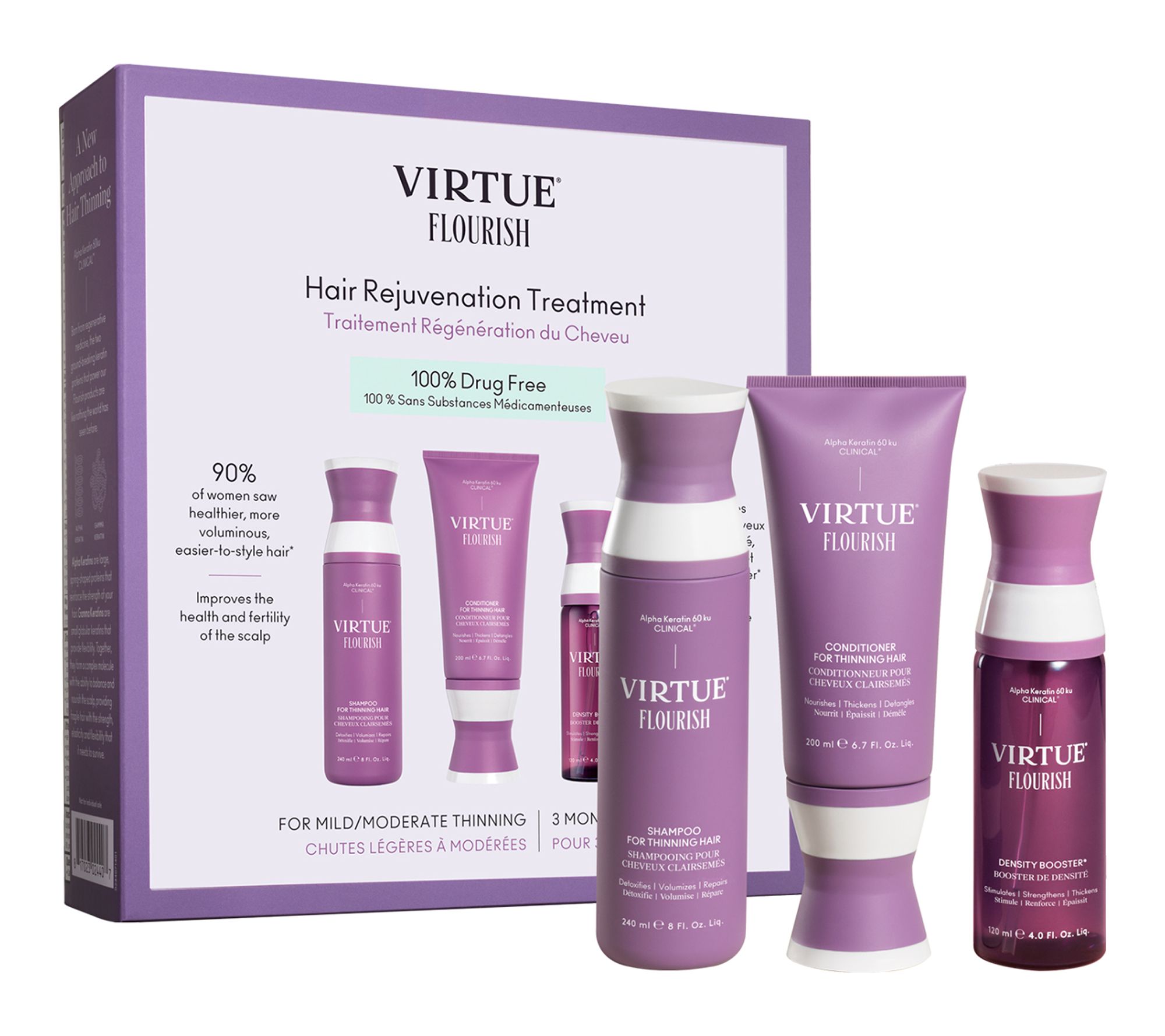 Virtue Flourish Hair Rejuvenation Treatment Kit Density Booster