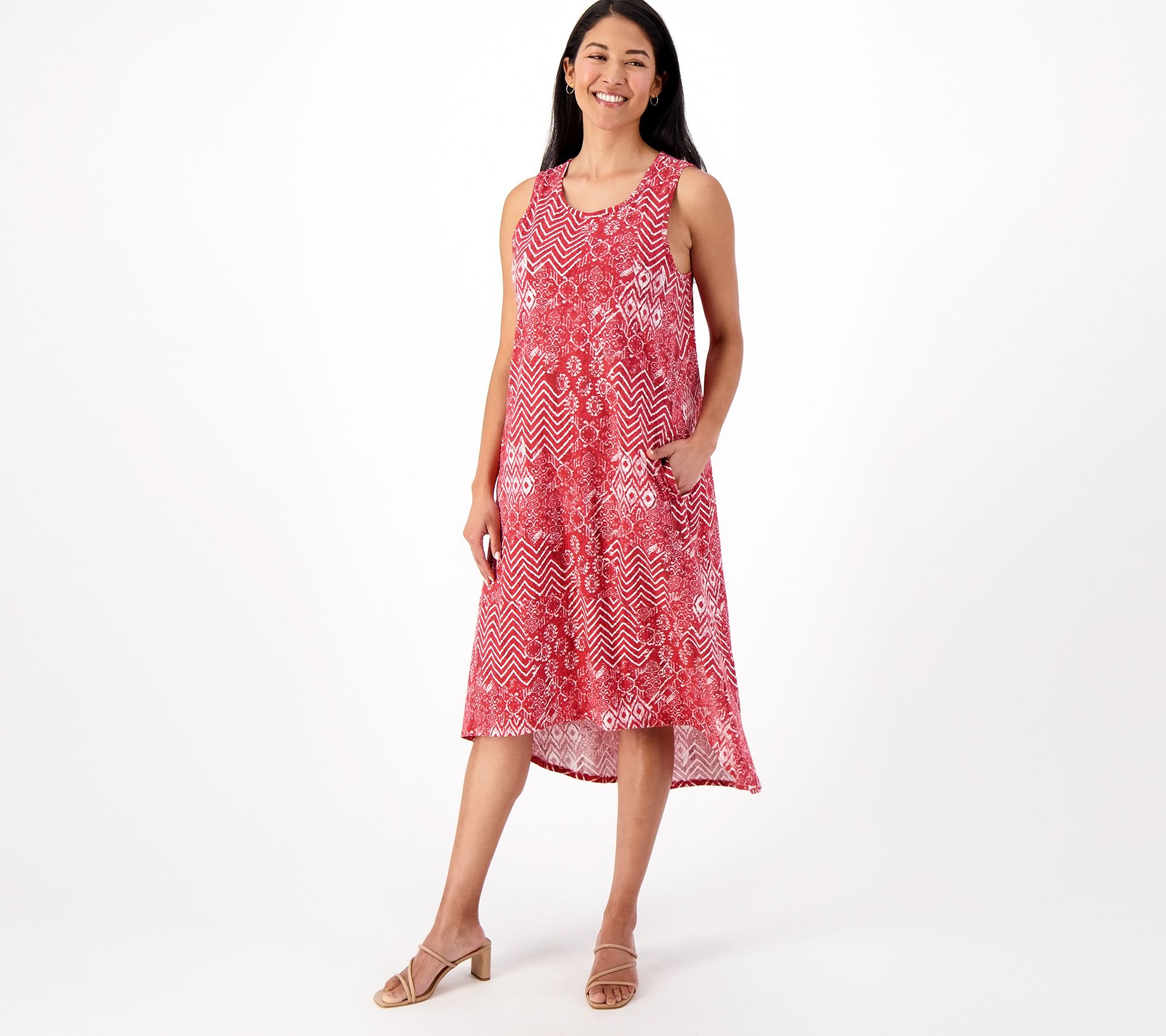 Stan Herman 100% Cotton Tank Maxi Dress - QVC.com