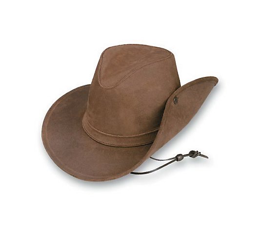 Minnetonka Aussie Side Snap Leather Hat