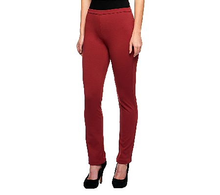 Isaac Mizrahi Live! Icon Grace Regular Pull-On Ponte Knit Pants - Page ...