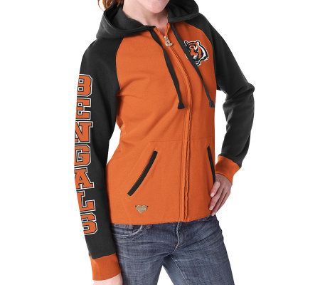 Cincinnati Bengals NFL Womens Winning Play Windbreaker