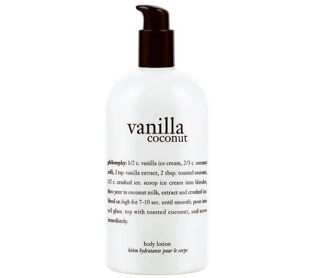philosophy vanilla coconut body lotion, 16 oz — QVC.com