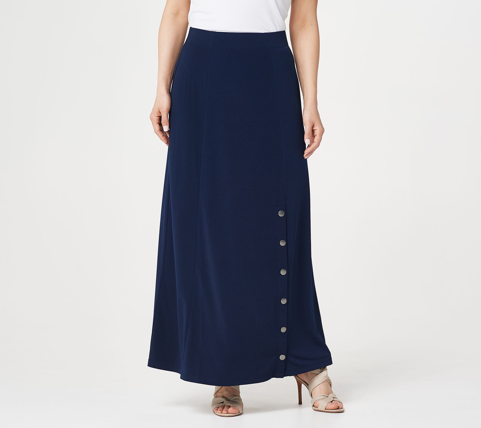 Every Day by Susan Graver Regular Liquid Knit Maxi Skirt - QVC.com