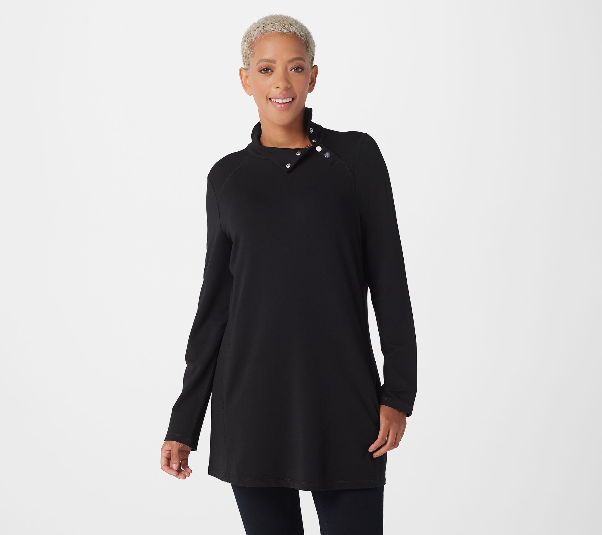 Susan Graver Weekend Cotton Modal French Terry Tunic