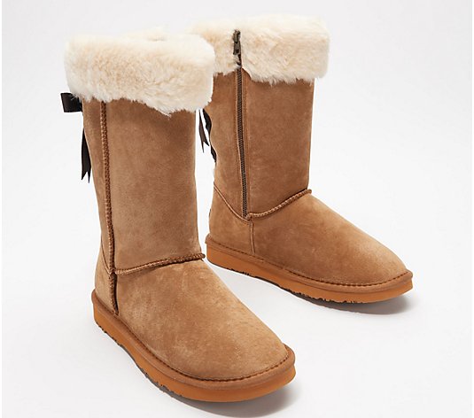 Lamo Water and Stain Resistant Suede Tall Boot -Adele