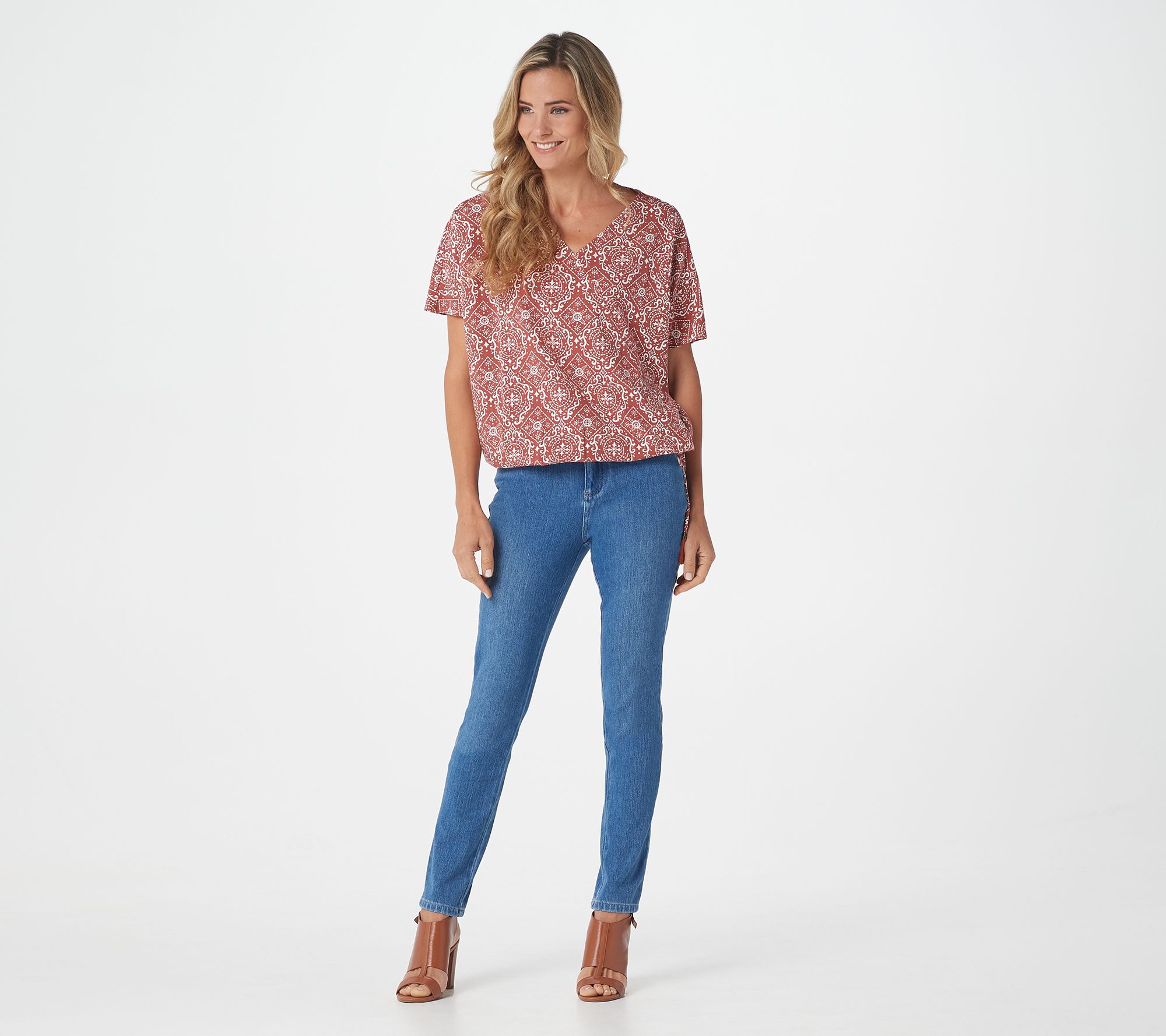 Belle by Kim Gravel Flexibelle 5 Pocket Skinny Jeans