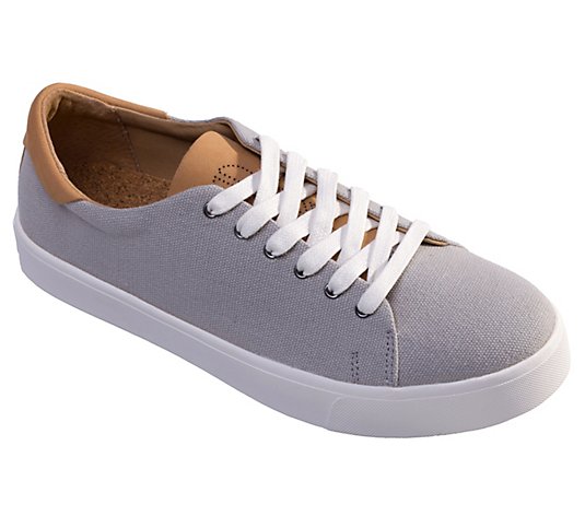 Revitalign Lace-Up Orthotic Fashion Sneakers -Pacific Canvas