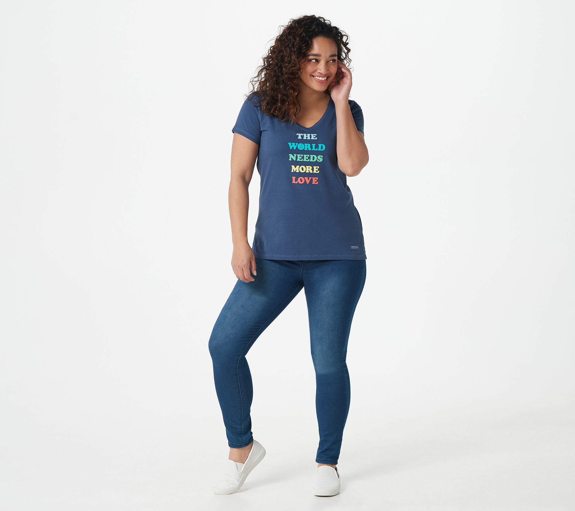 "As Is" Life is Good VNeck Crusher Lite Tunic