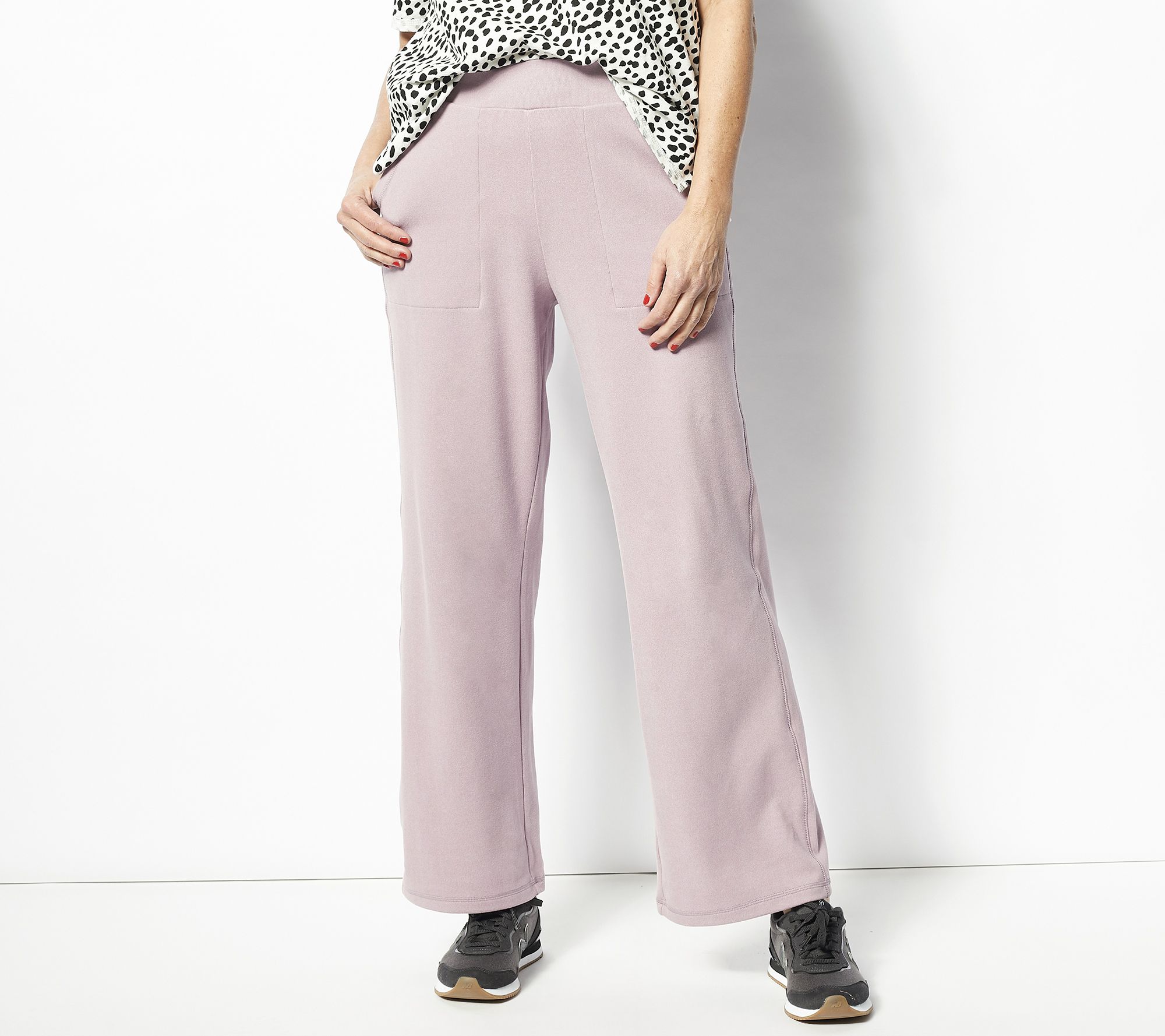 LOGO Lounge by Lori Goldstein Petite Wide-Leg Pants