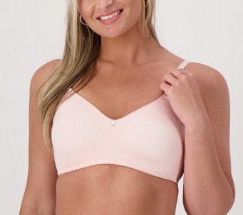 Breezies Floral Lace Wirefree Support Bra - QVC.com