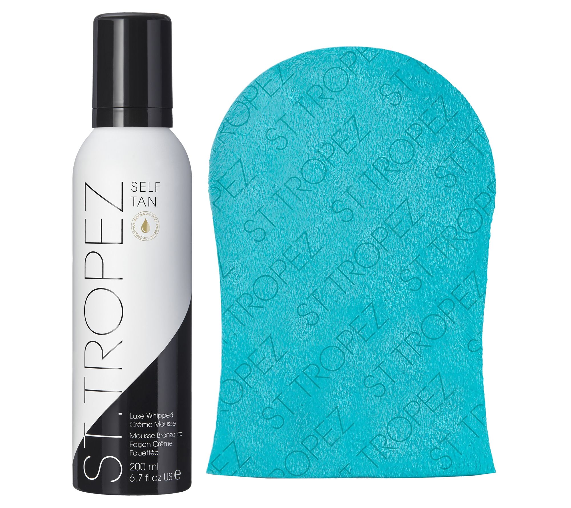 Luxe with Creme Tan St. Mitt Whipped Mousse Self Tropez