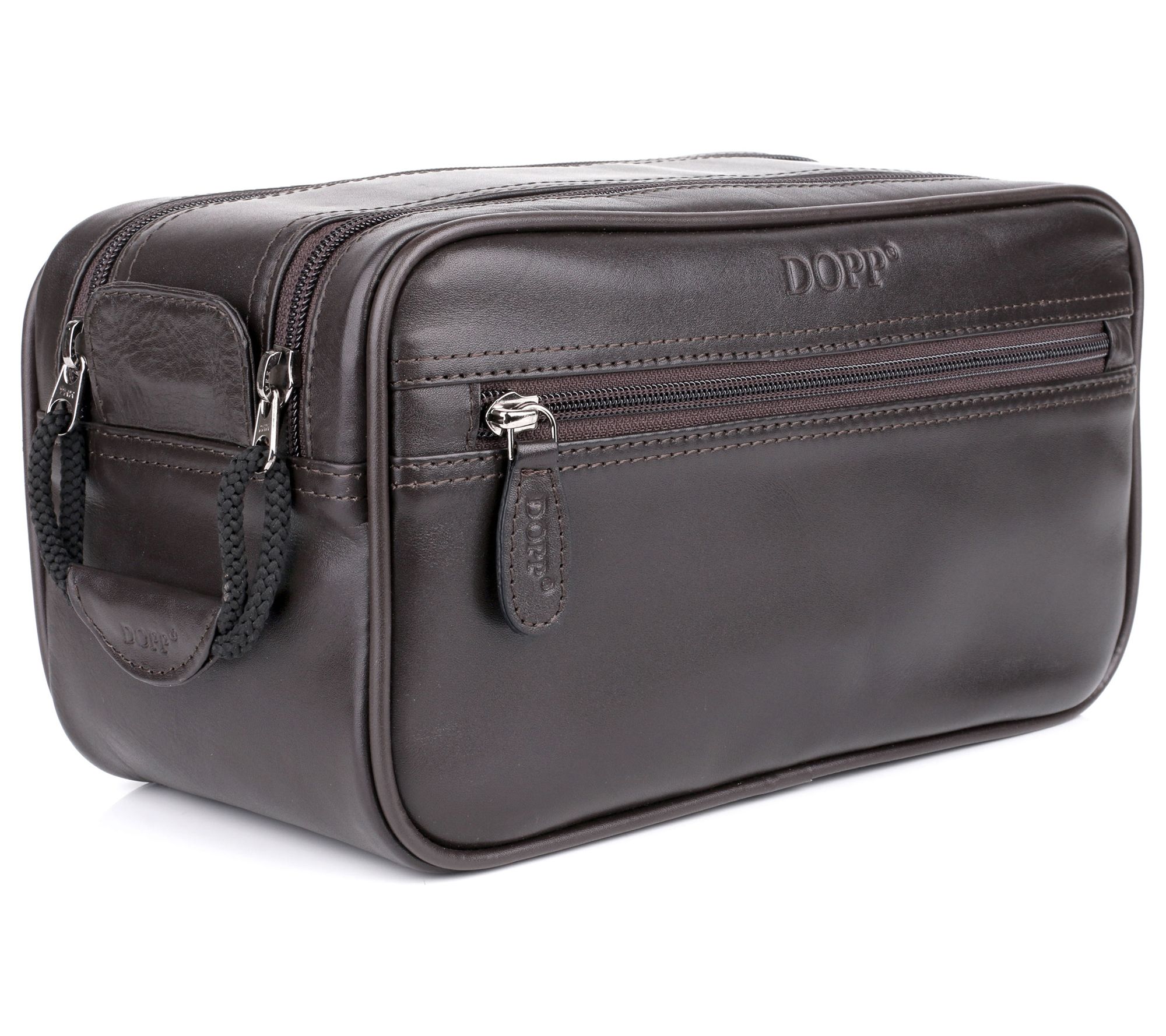 Dopp Men's First Class Seasoned Traveler Multi- Zip Travel Kit