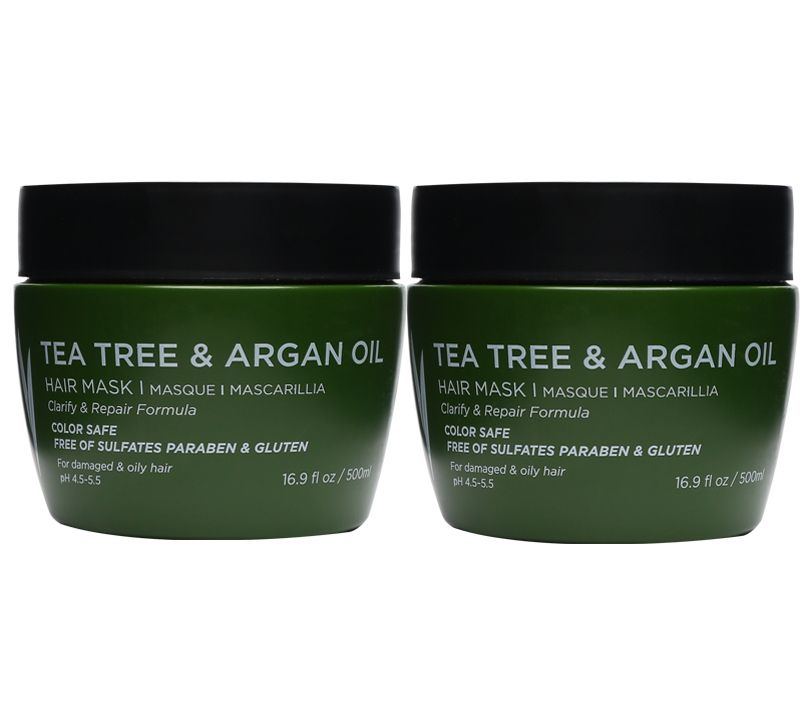 Luseta Tea Tree & Argan Oil Hair Mask Duo 16.9oz