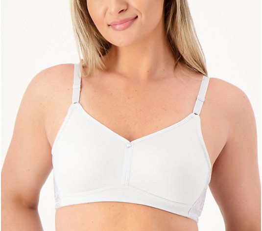 As Is Breezies Jacquard Back Smoothing Wirefree Bra 