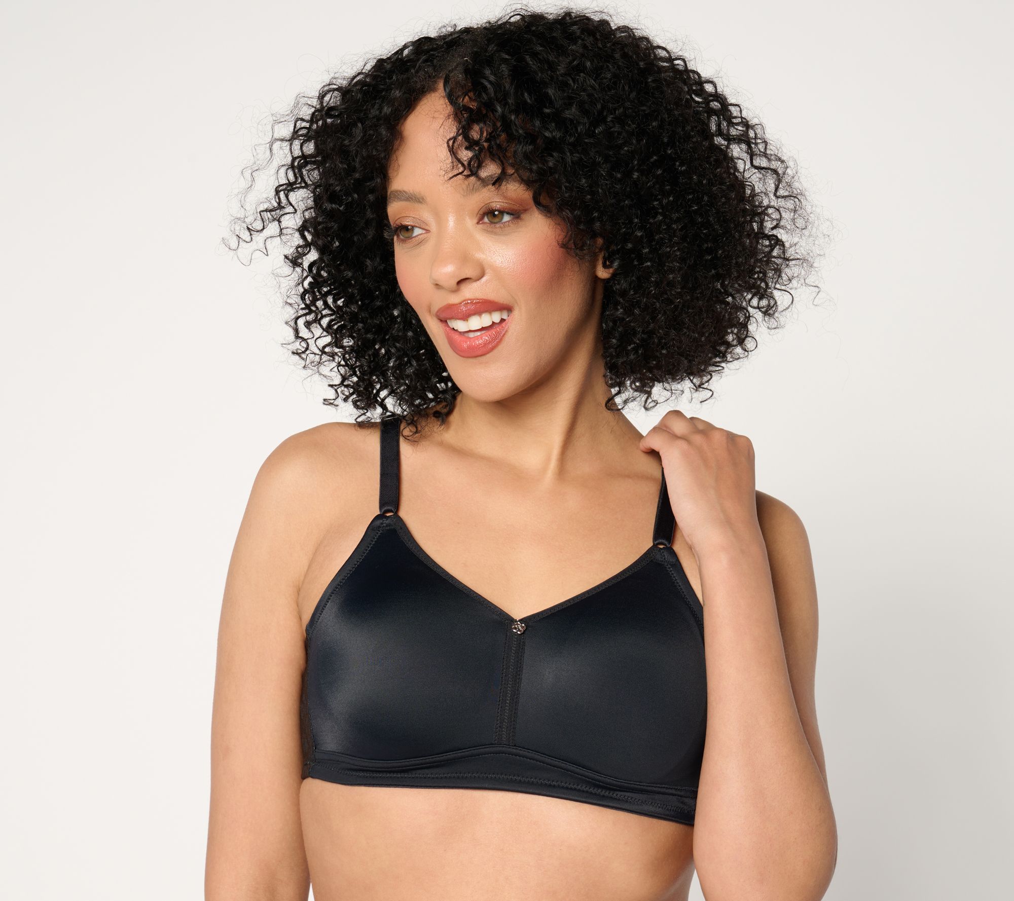 "As Is" Breezies Jacquard Back Smoothing Wirefree Bra