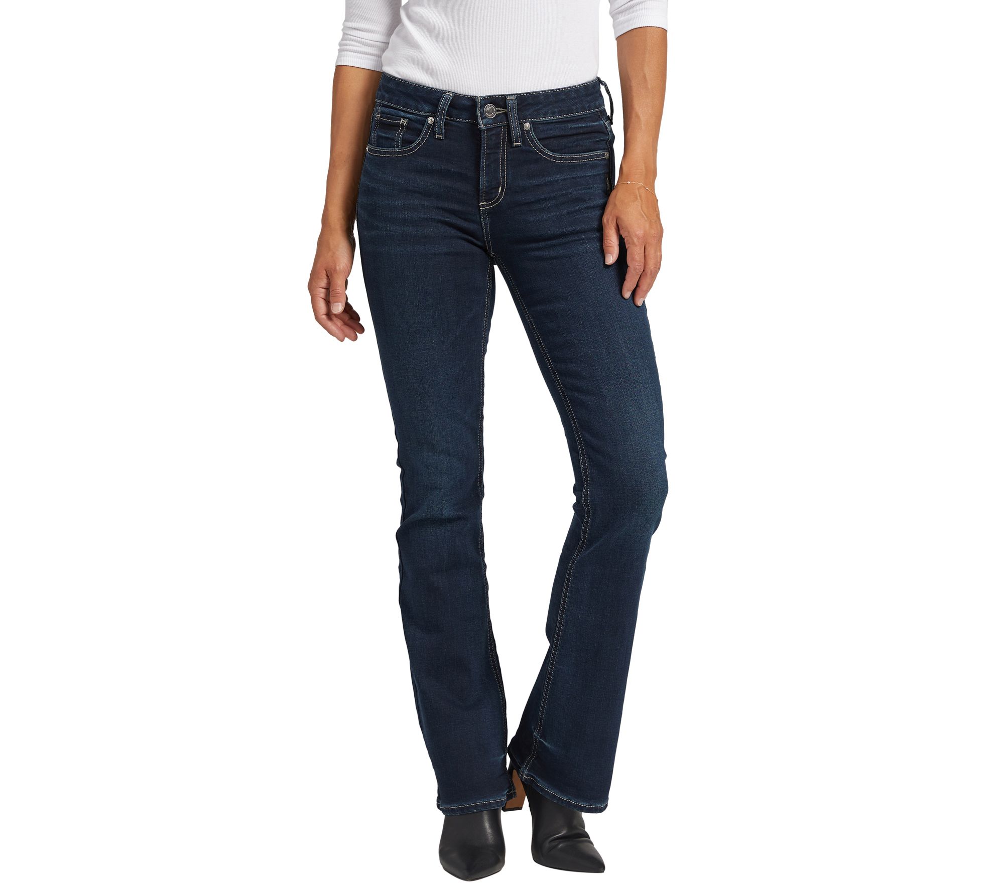 Silver Jeans Co. Suki Mid Rise Bootcut Jeans - COO408 - QVC.com