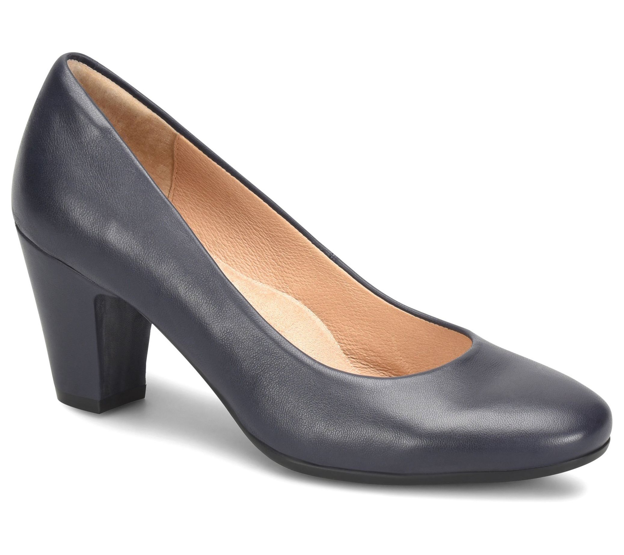 Sofft Leather Mid-Height Pump - Lana