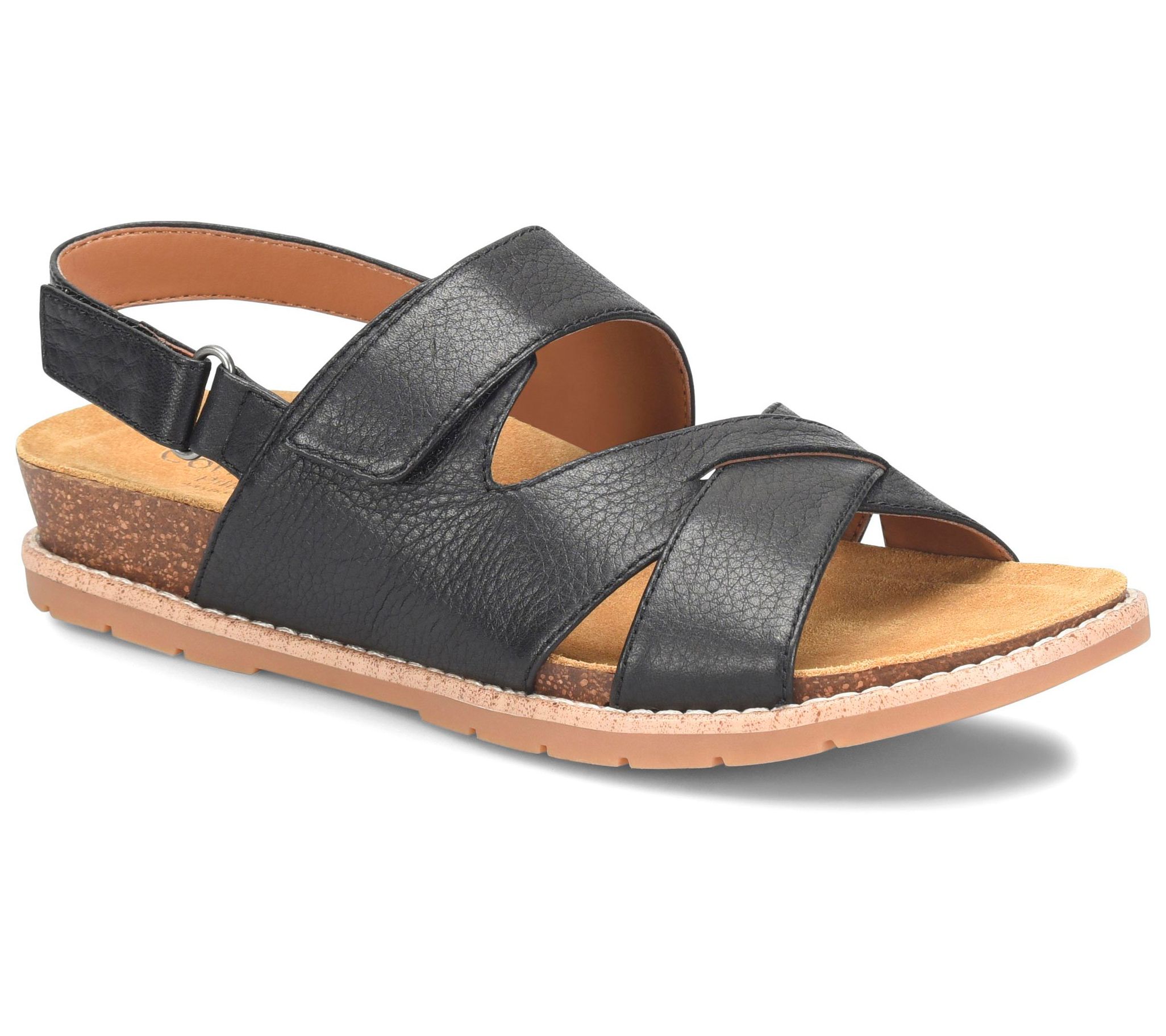 Comfortiva Leather Slingback Sandal - Genata - QVC.com