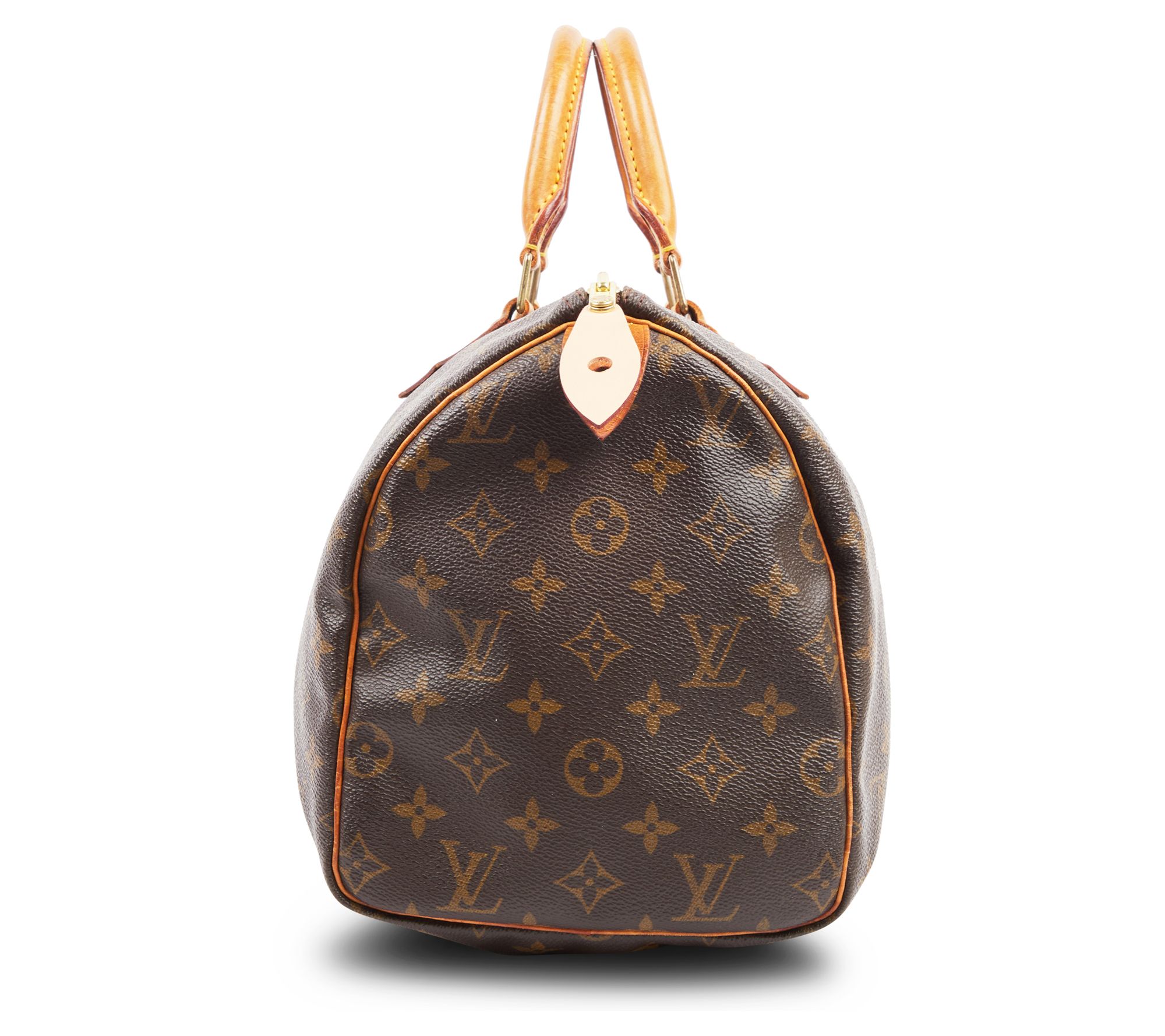 Louis Vuitton - Authenticated Speedy Handbag - Cloth Brown for Women, Good Condition